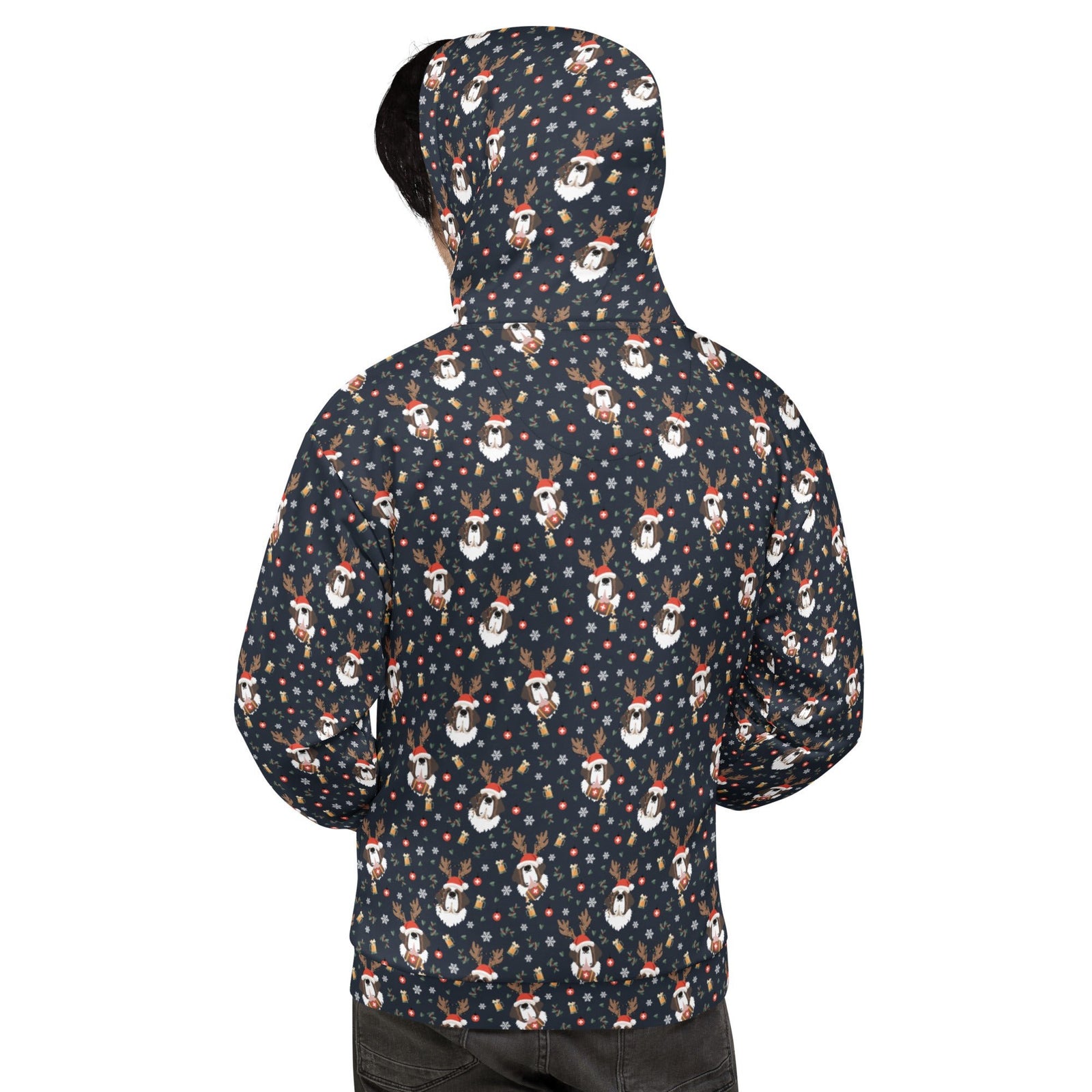 Saint Bernard Christmas Beer Hoodie - Lucy + Norman