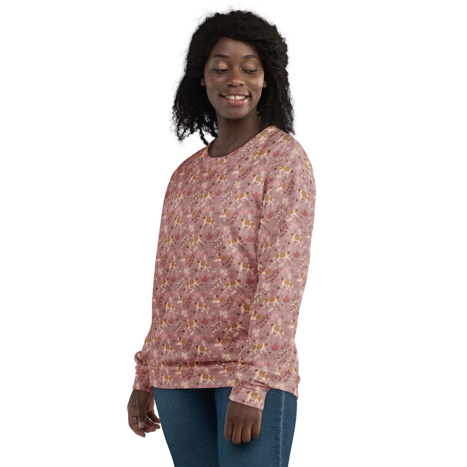 Saint Bernard Rosy Fall Sweatshirt - Lucy + Norman