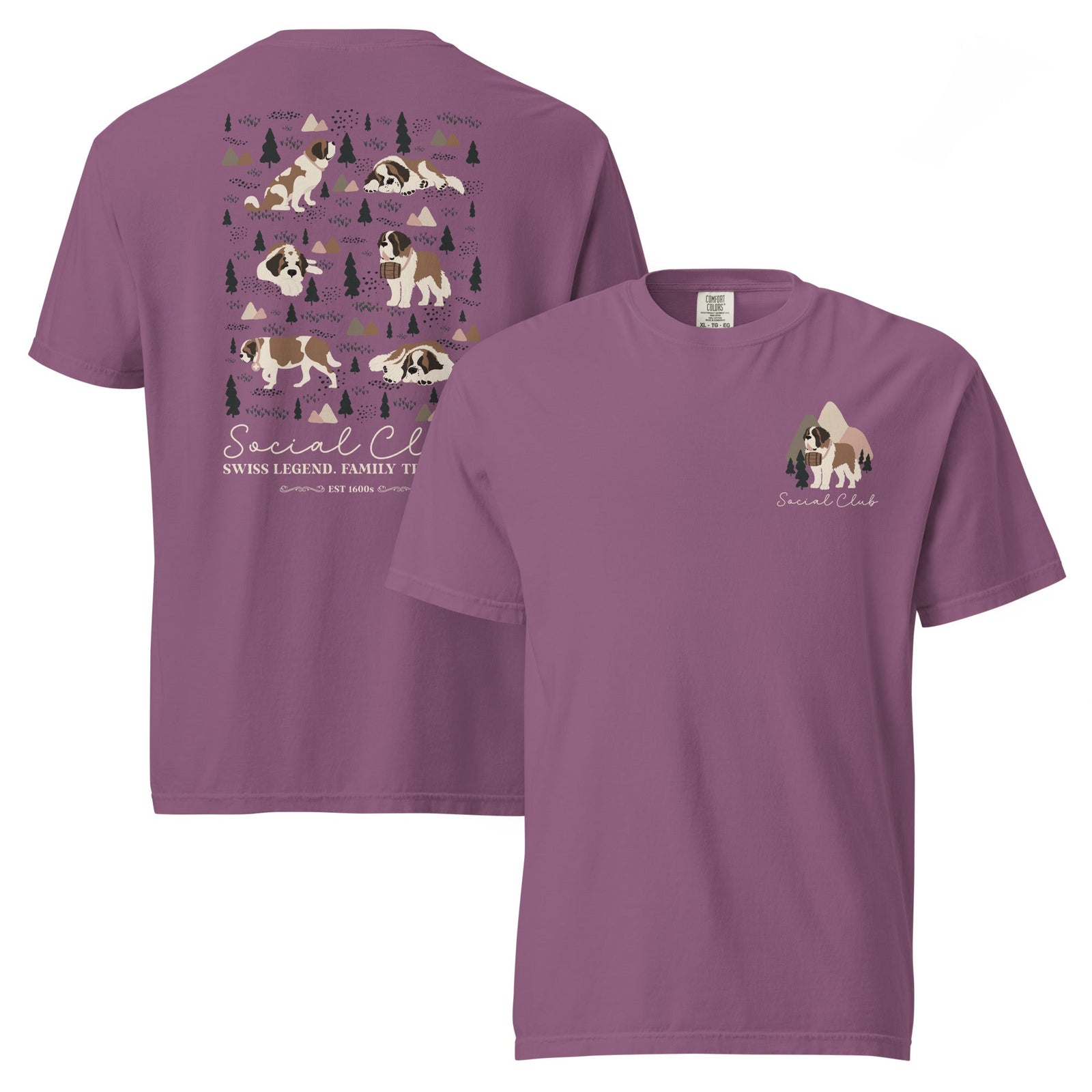 Saint Bernard Social Club Back T-Shirt - Lucy + Norman