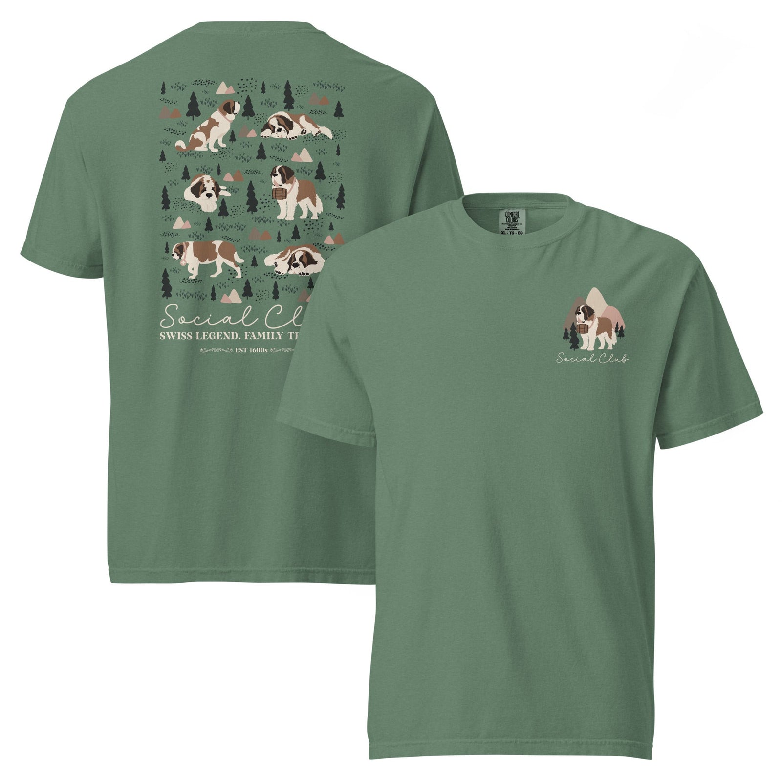Saint Bernard Social Club Back T-Shirt - Lucy + Norman
