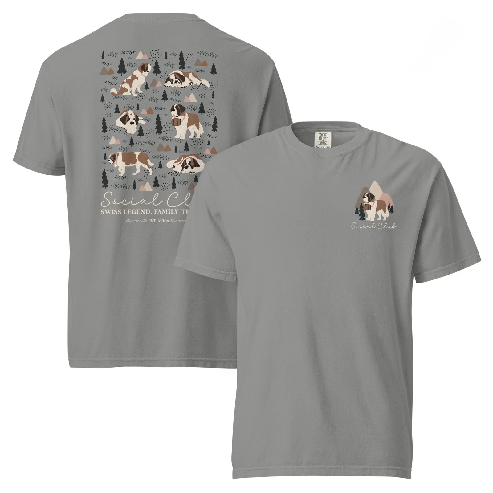Saint Bernard Social Club Back T-Shirt - Lucy + Norman