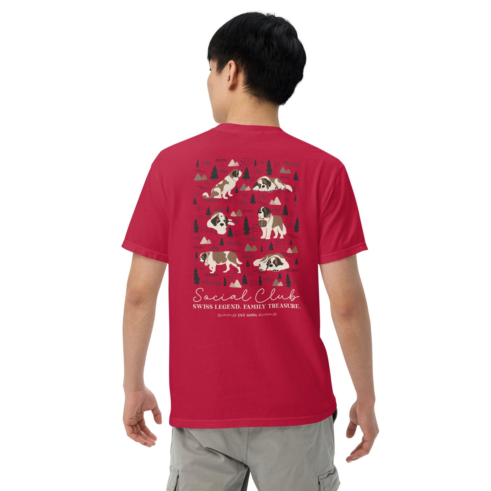 Saint Bernard Social Club Back T-Shirt - Darks - Lucy + Norman