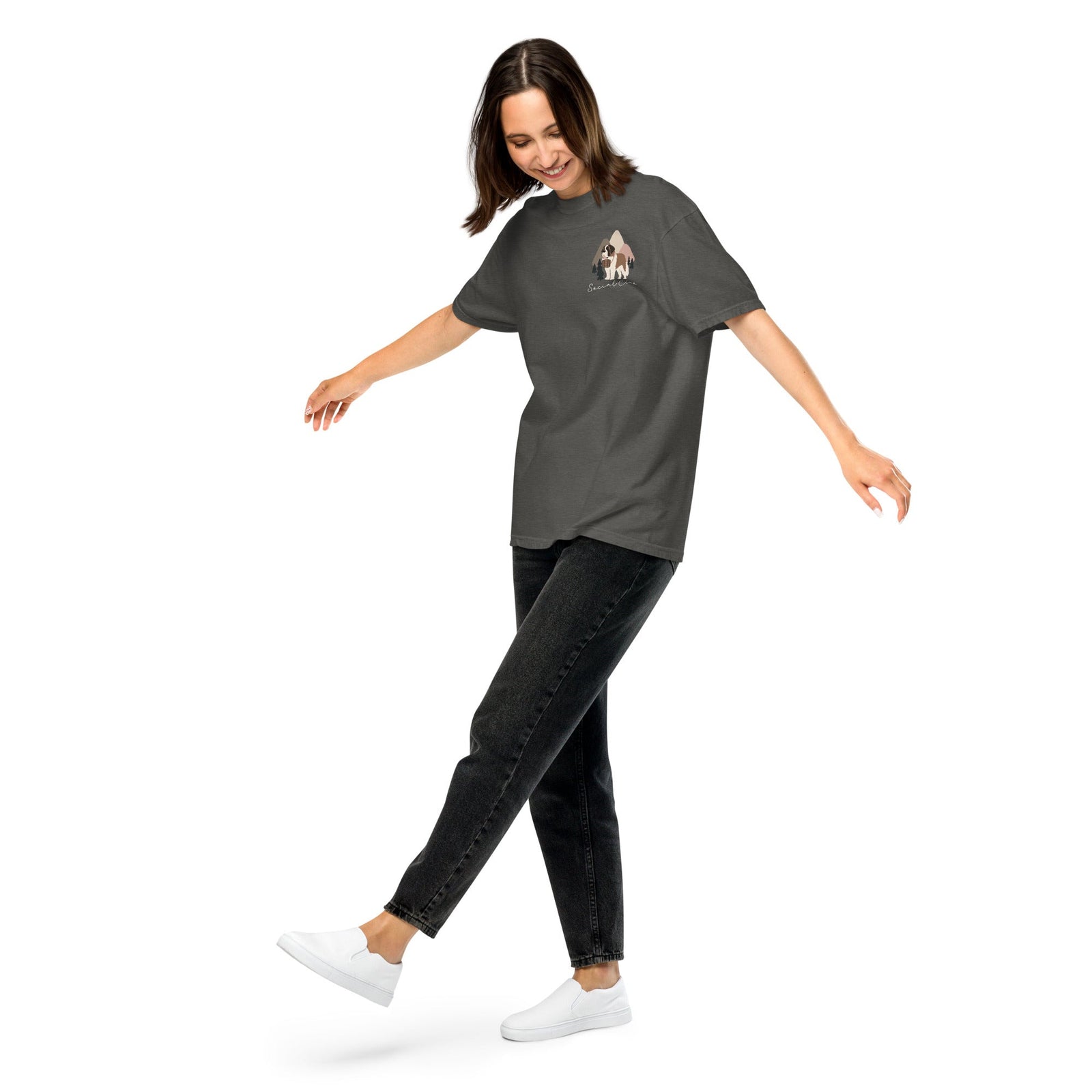 Saint Bernard Social Club Back T-Shirt - Darks - Lucy + Norman