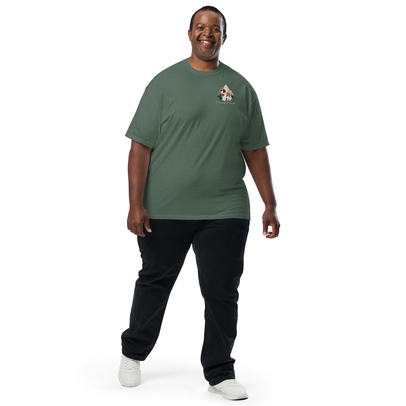 Saint Bernard Social Club Back T-Shirt - Darks - Lucy + Norman