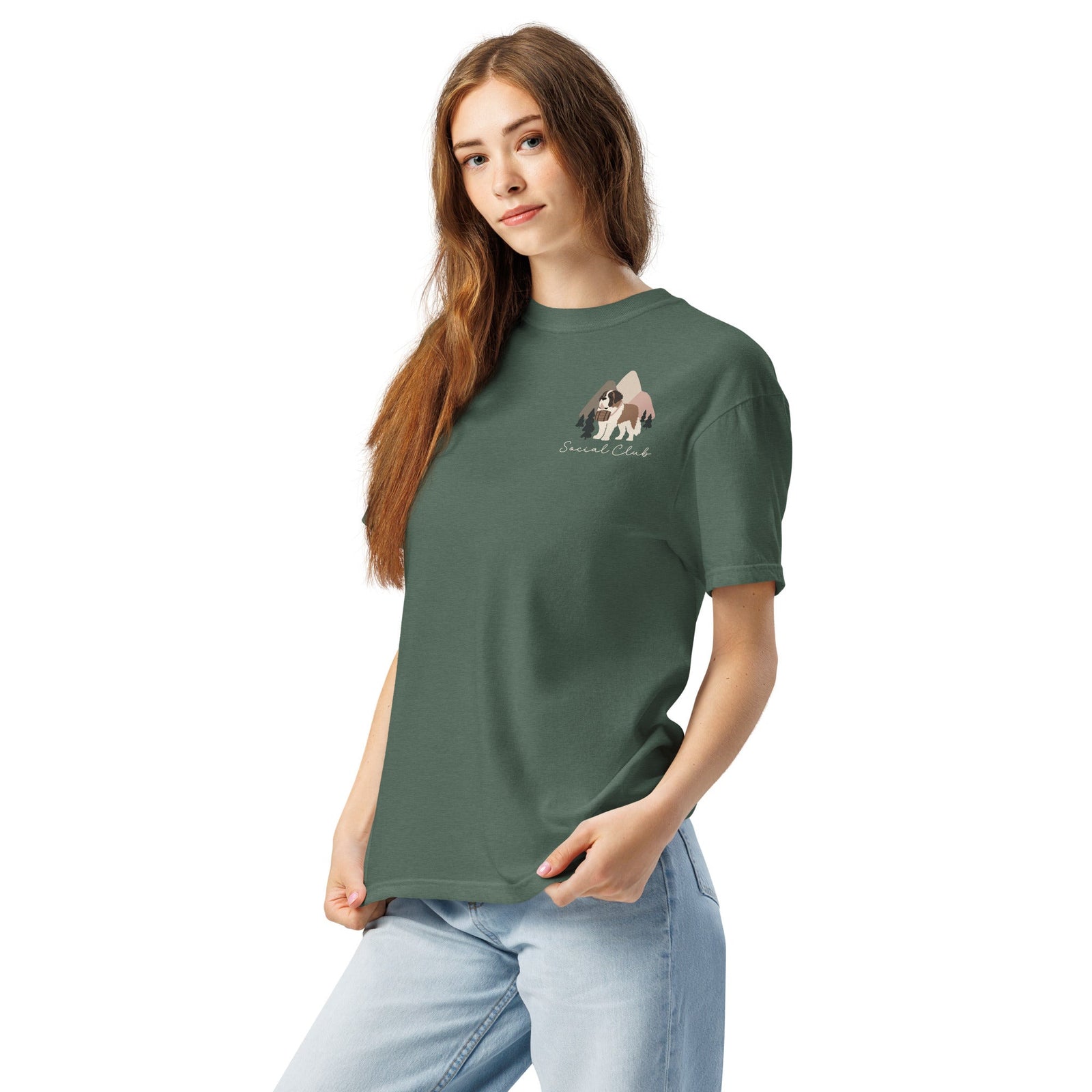 Saint Bernard Social Club Back T-Shirt - Darks - Lucy + Norman