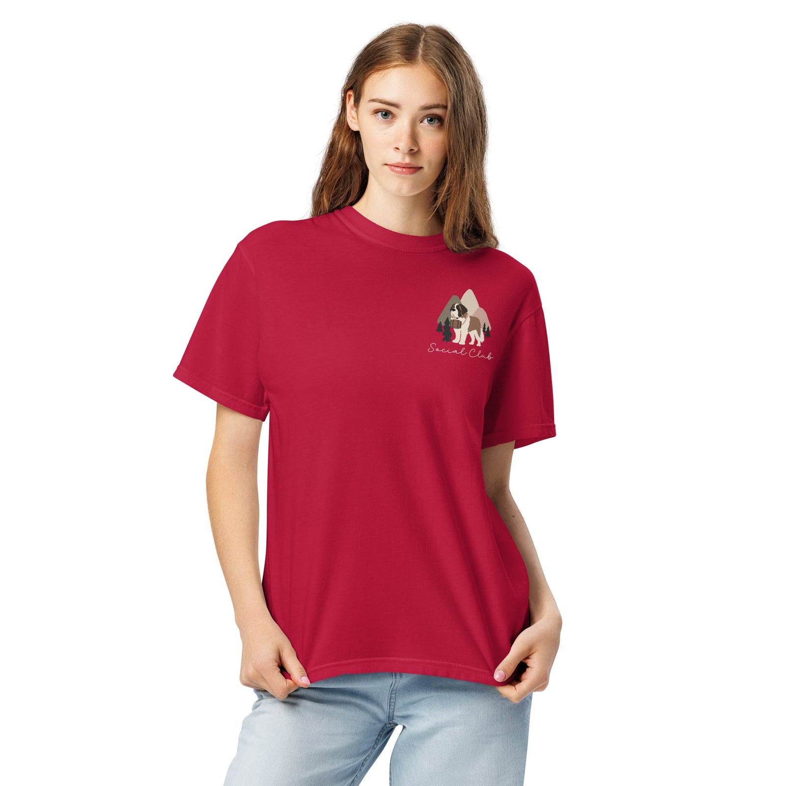 Saint Bernard Social Club Back T-Shirt - Darks - Lucy + Norman