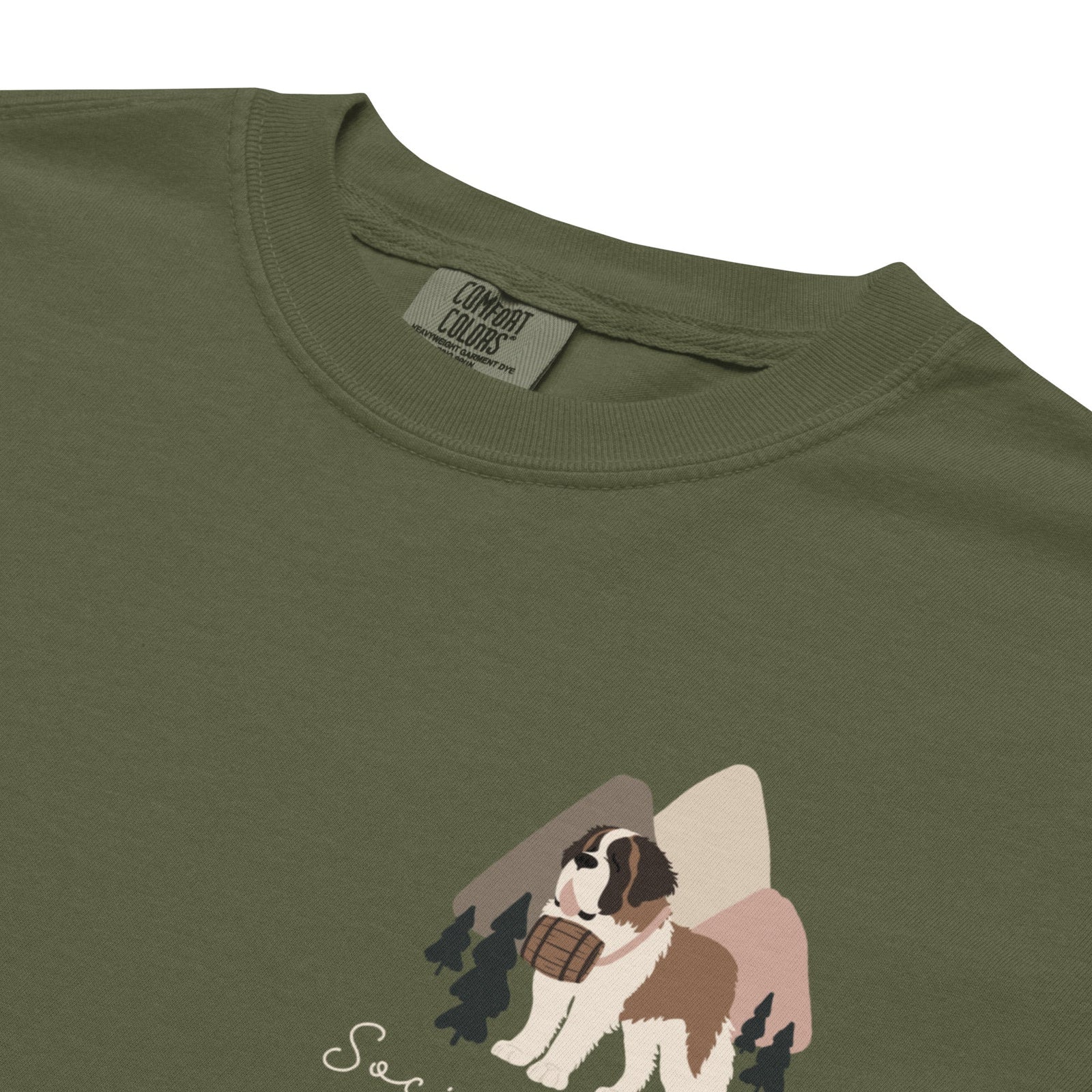 Saint Bernard Social Club Back T-Shirt - Darks - Lucy + Norman