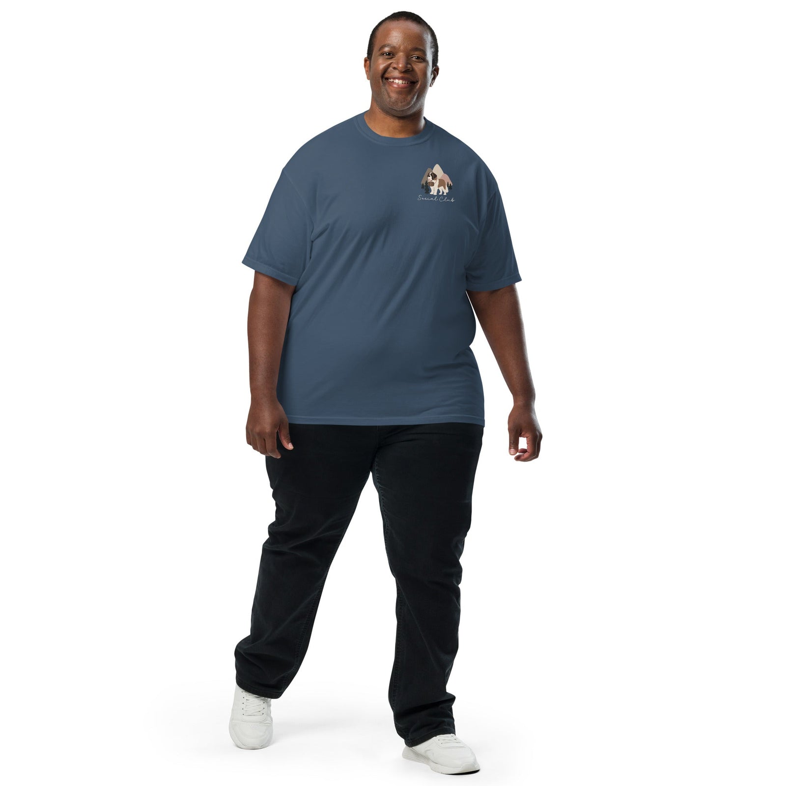 Saint Bernard Social Club Back T-Shirt - Darks - Lucy + Norman