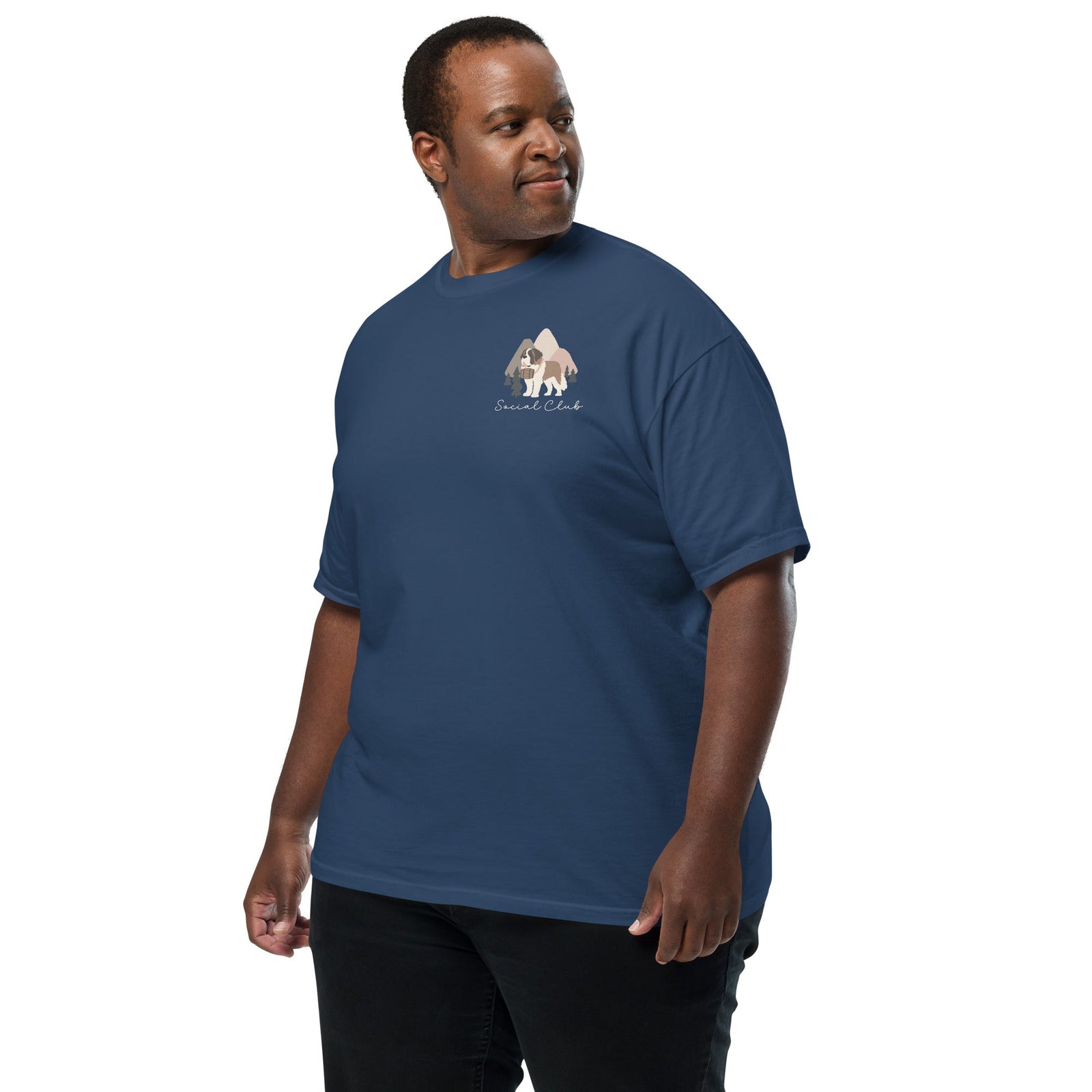Saint Bernard Social Club Back T-Shirt - Darks - Lucy + Norman