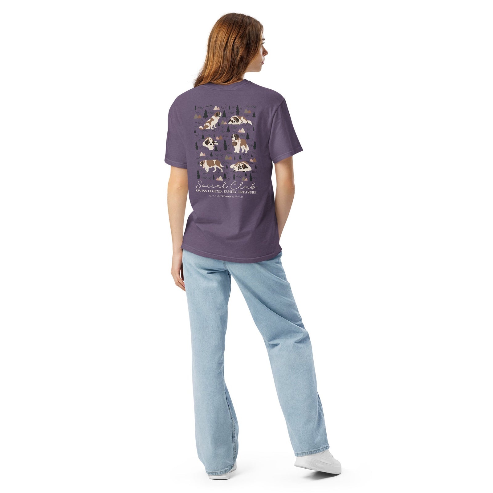 Saint Bernard Social Club Back T-Shirt - Darks - Lucy + Norman