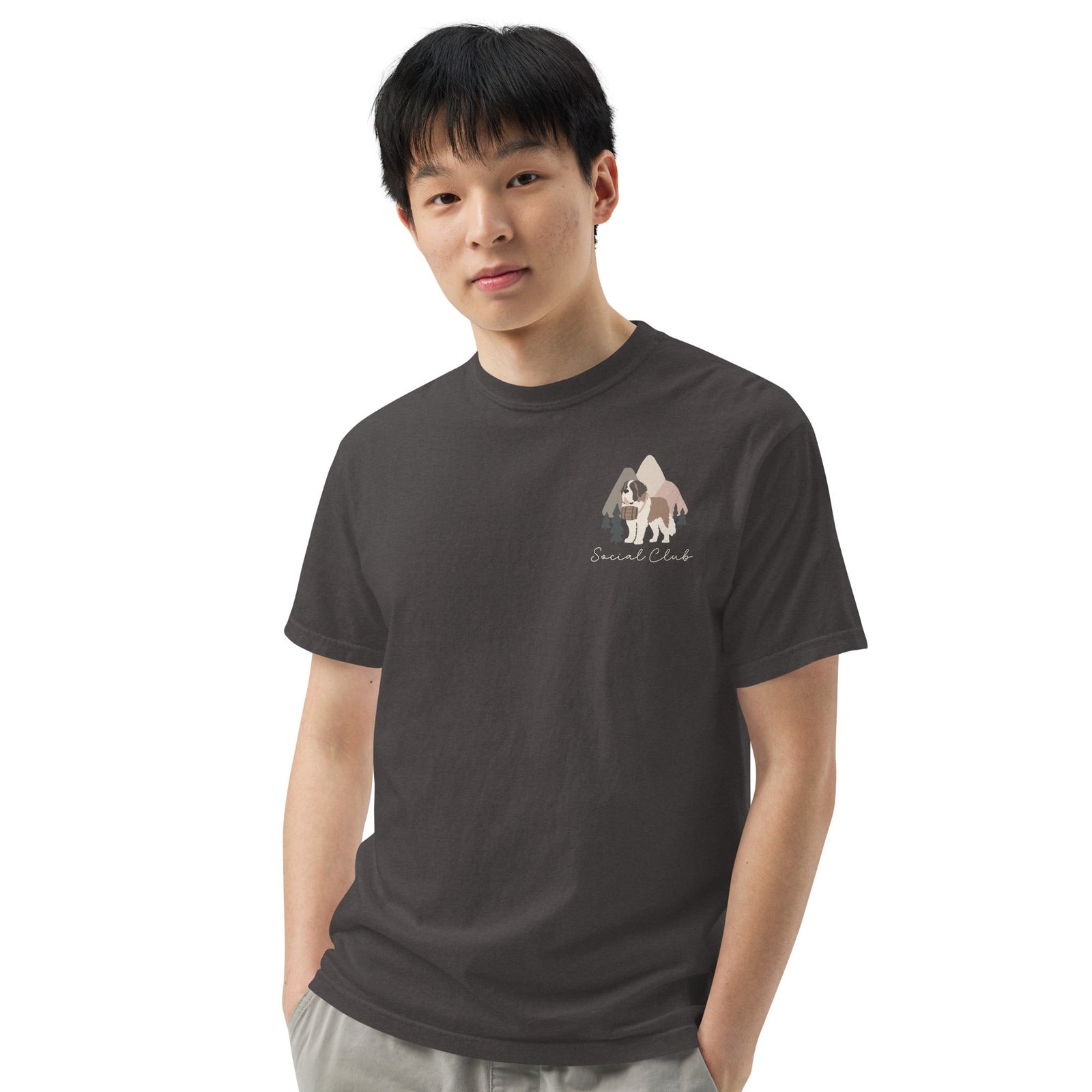 Saint Bernard Social Club Back T-Shirt - Darks - Lucy + Norman