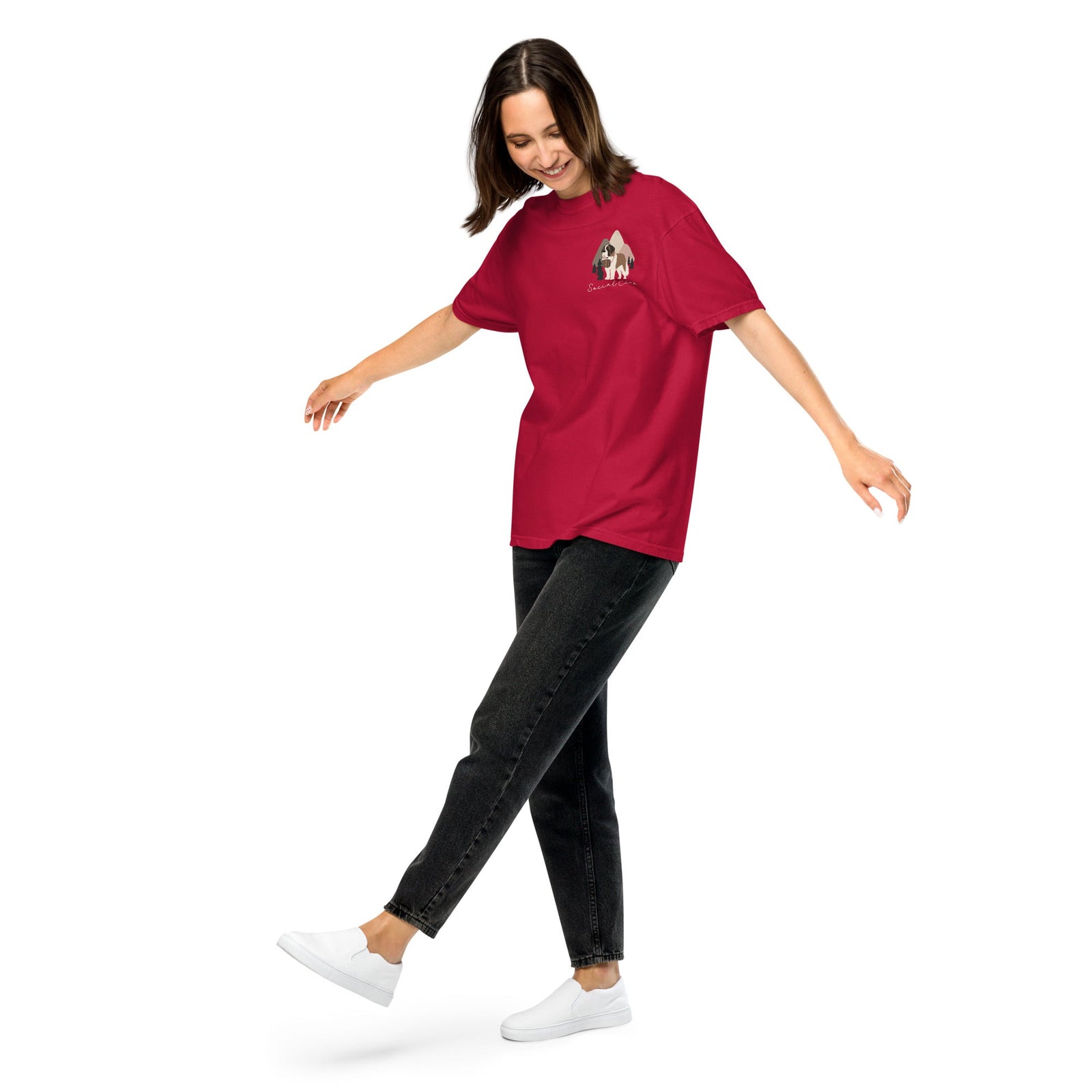 Saint Bernard Social Club Back T-Shirt - Darks - Lucy + Norman
