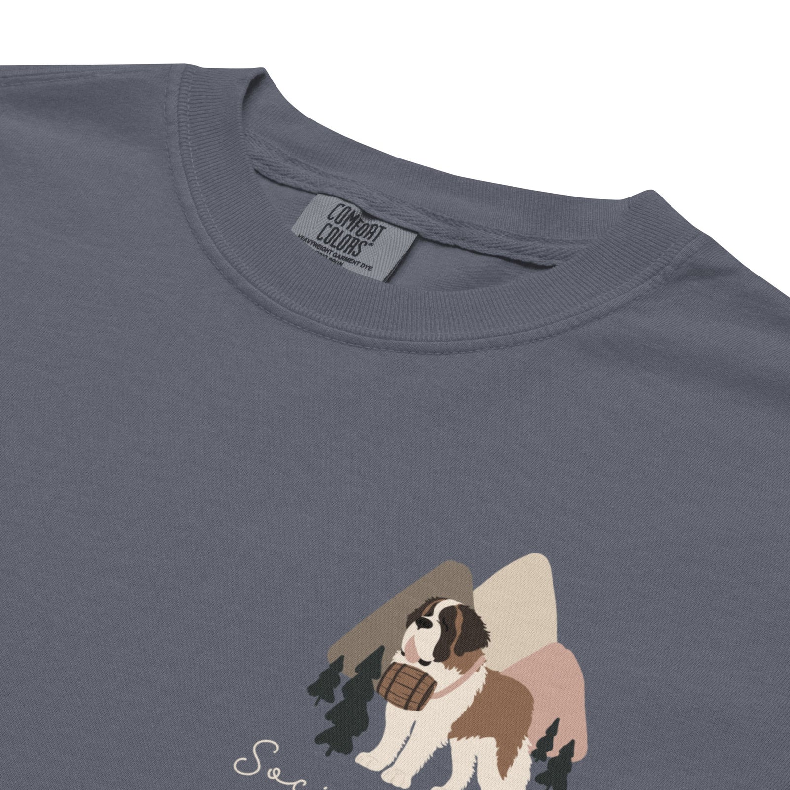 Saint Bernard Social Club Back T-Shirt - Darks - Lucy + Norman