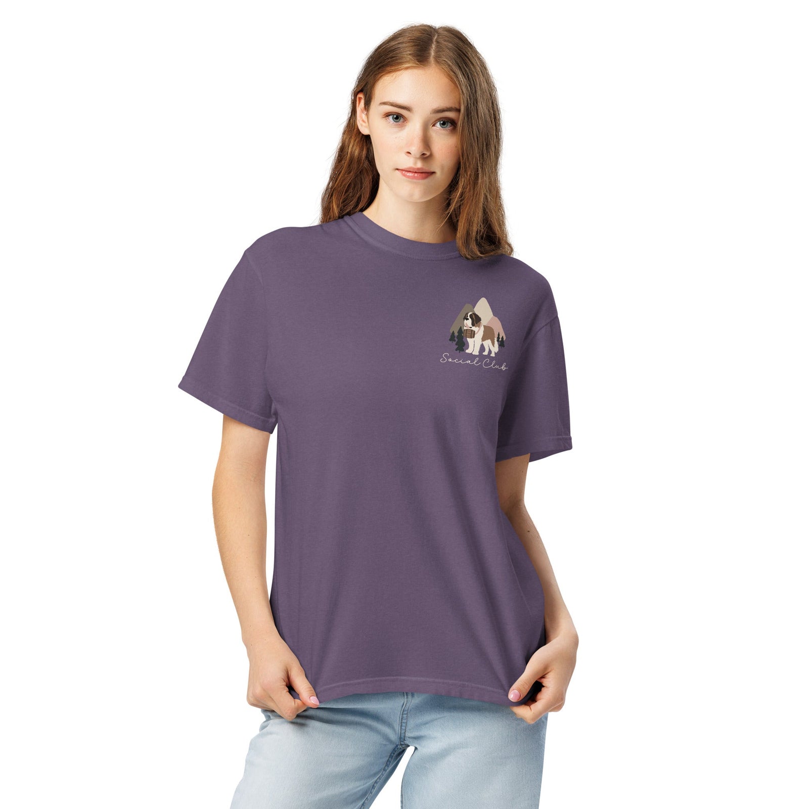 Saint Bernard Social Club Back T-Shirt - Darks - Lucy + Norman