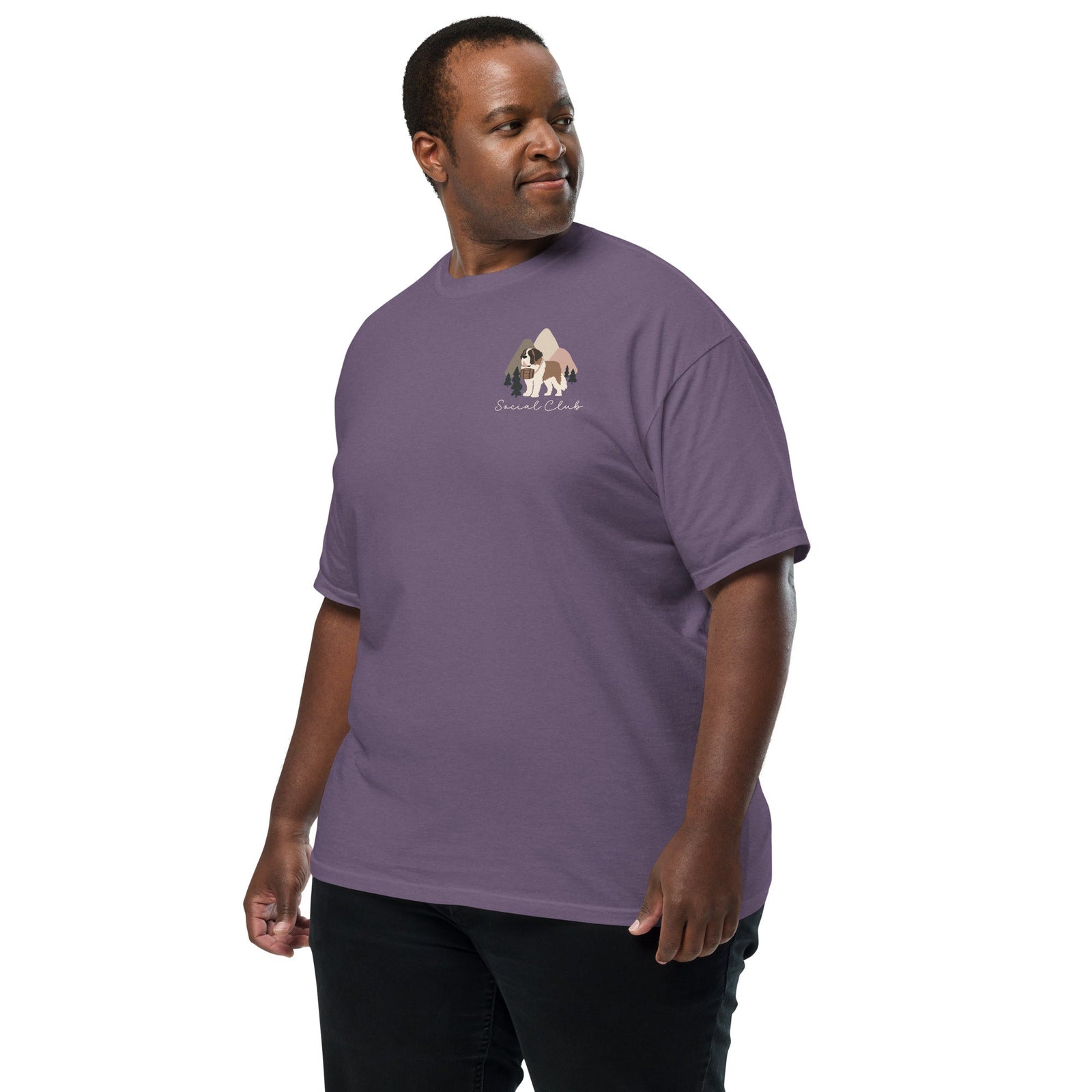 Saint Bernard Social Club Back T-Shirt - Darks - Lucy + Norman