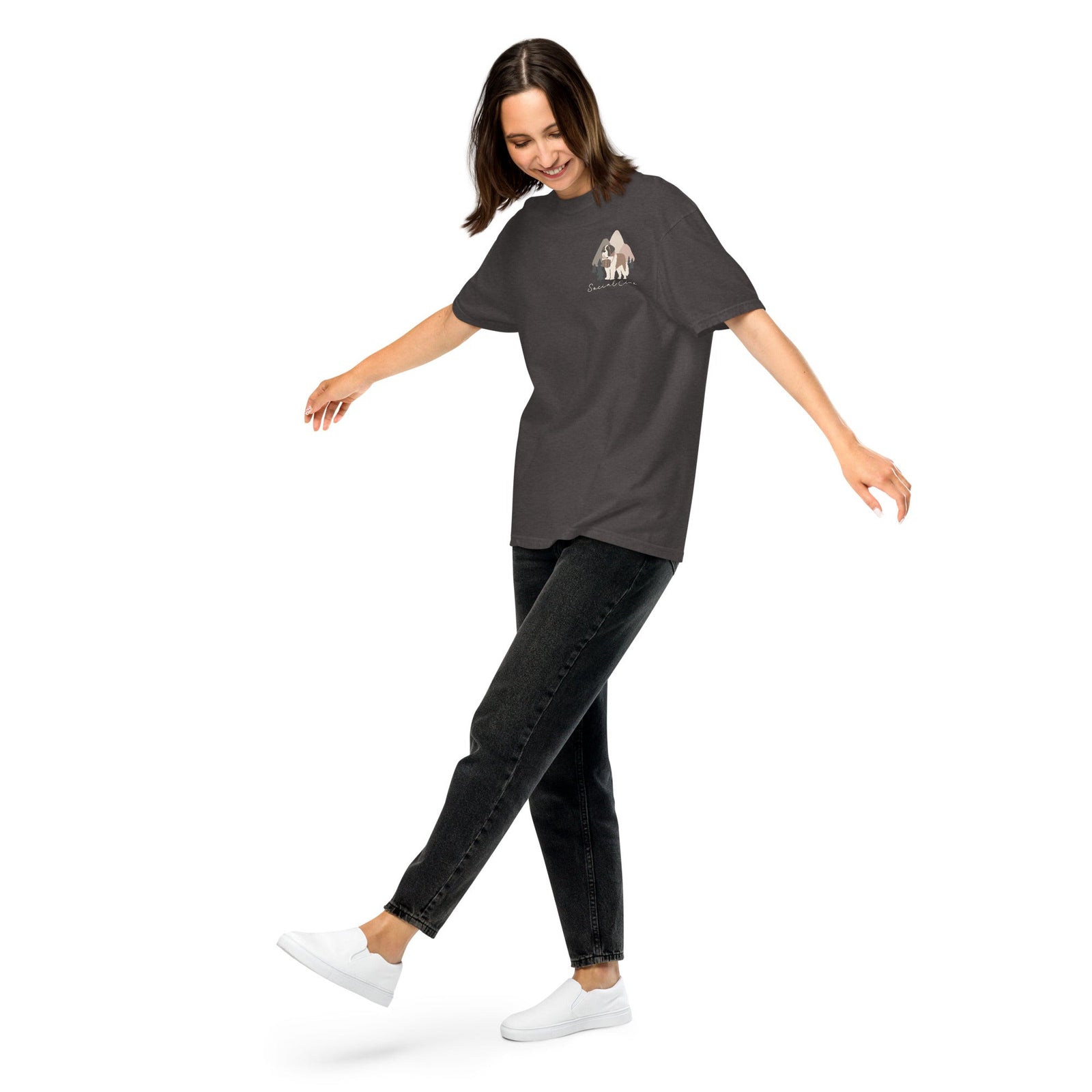 Saint Bernard Social Club Back T-Shirt - Darks - Lucy + Norman