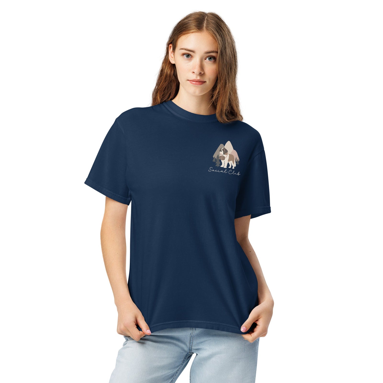 Saint Bernard Social Club Back T-Shirt - Darks - Lucy + Norman