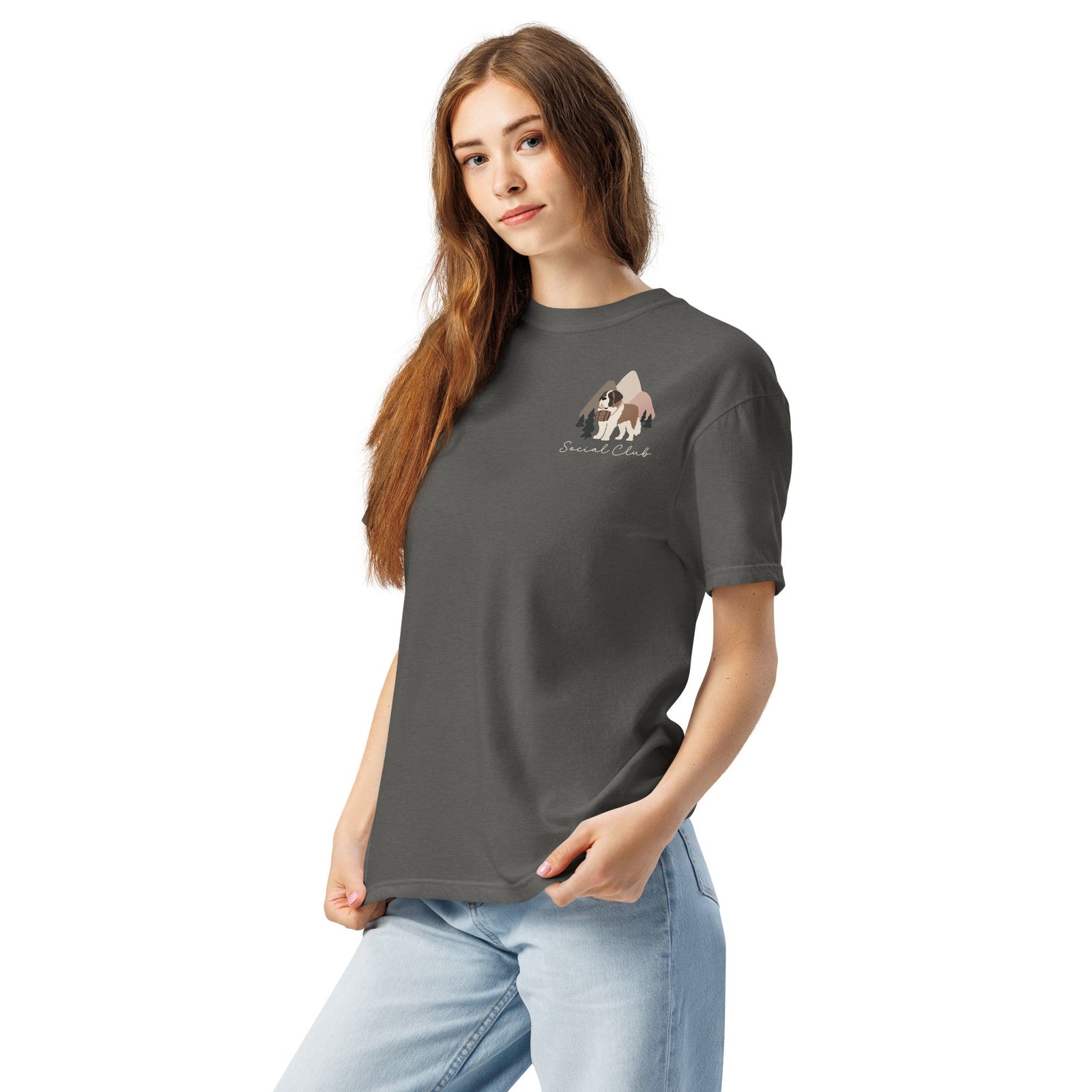 Saint Bernard Social Club Back T-Shirt - Darks - Lucy + Norman