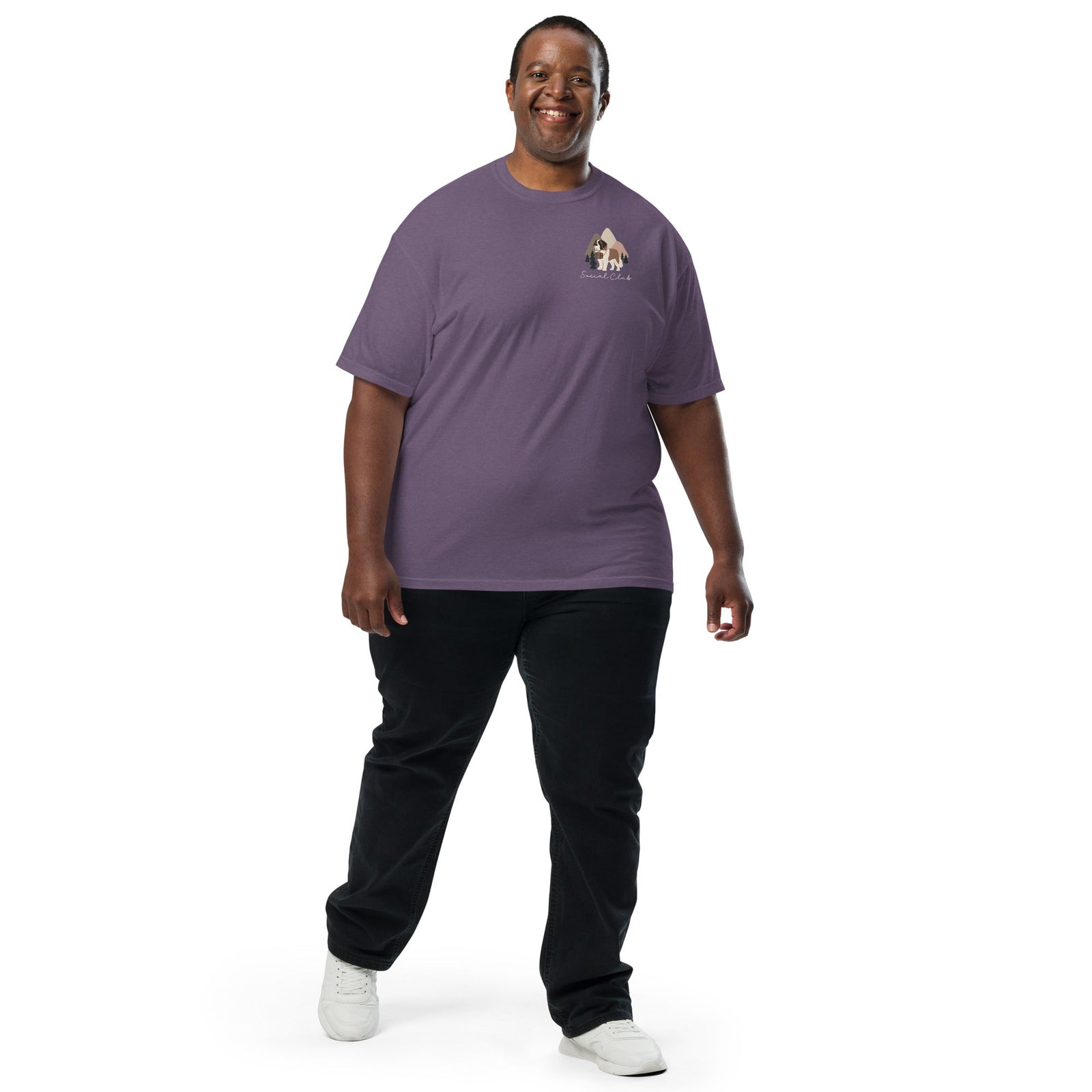 Saint Bernard Social Club Back T-Shirt - Darks - Lucy + Norman