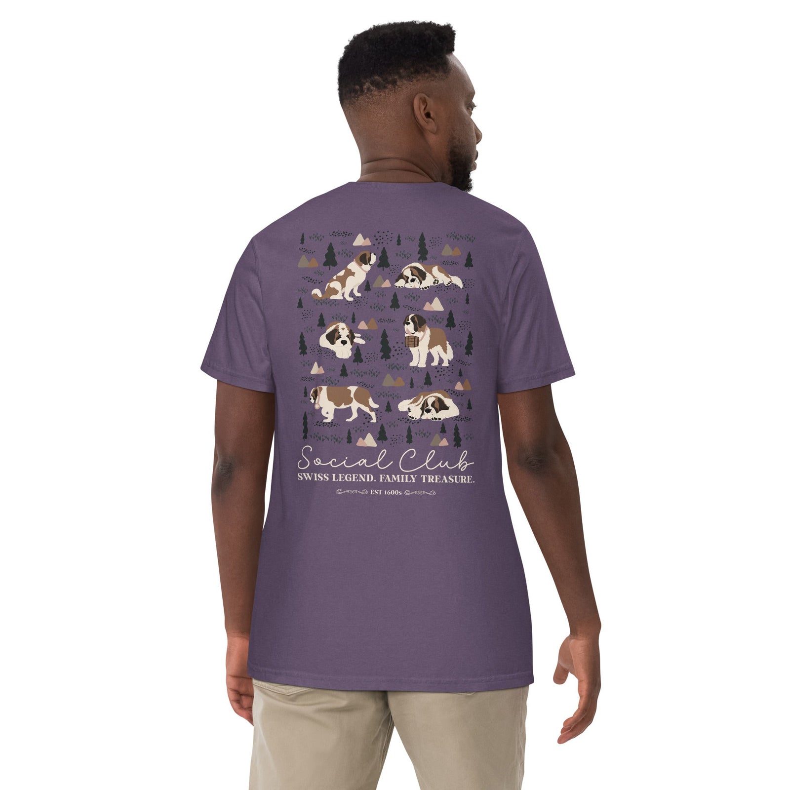 Saint Bernard Social Club Back T-Shirt - Darks - Lucy + Norman