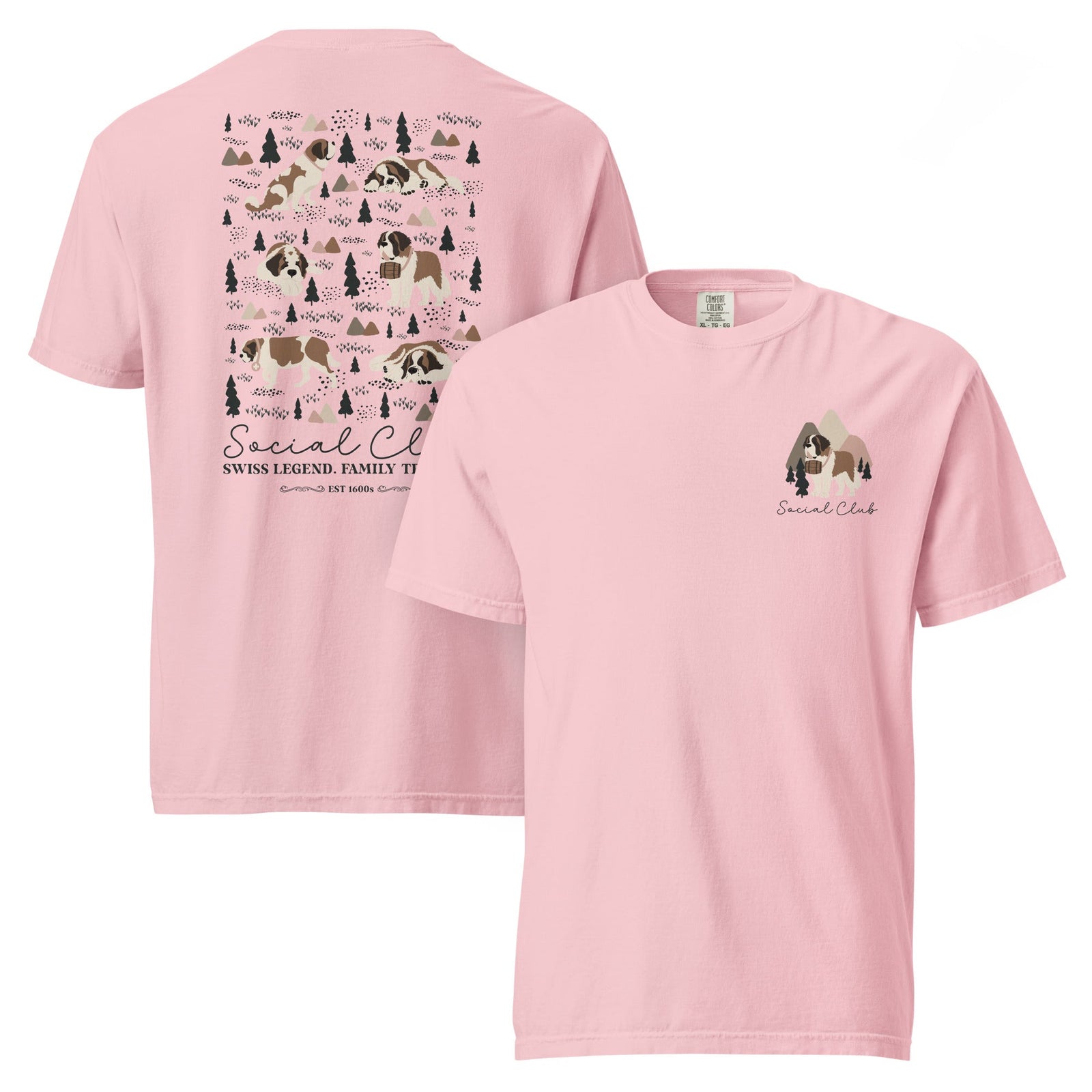 Saint Bernard Social Club Back T-Shirt - Lights - Lucy + Norman