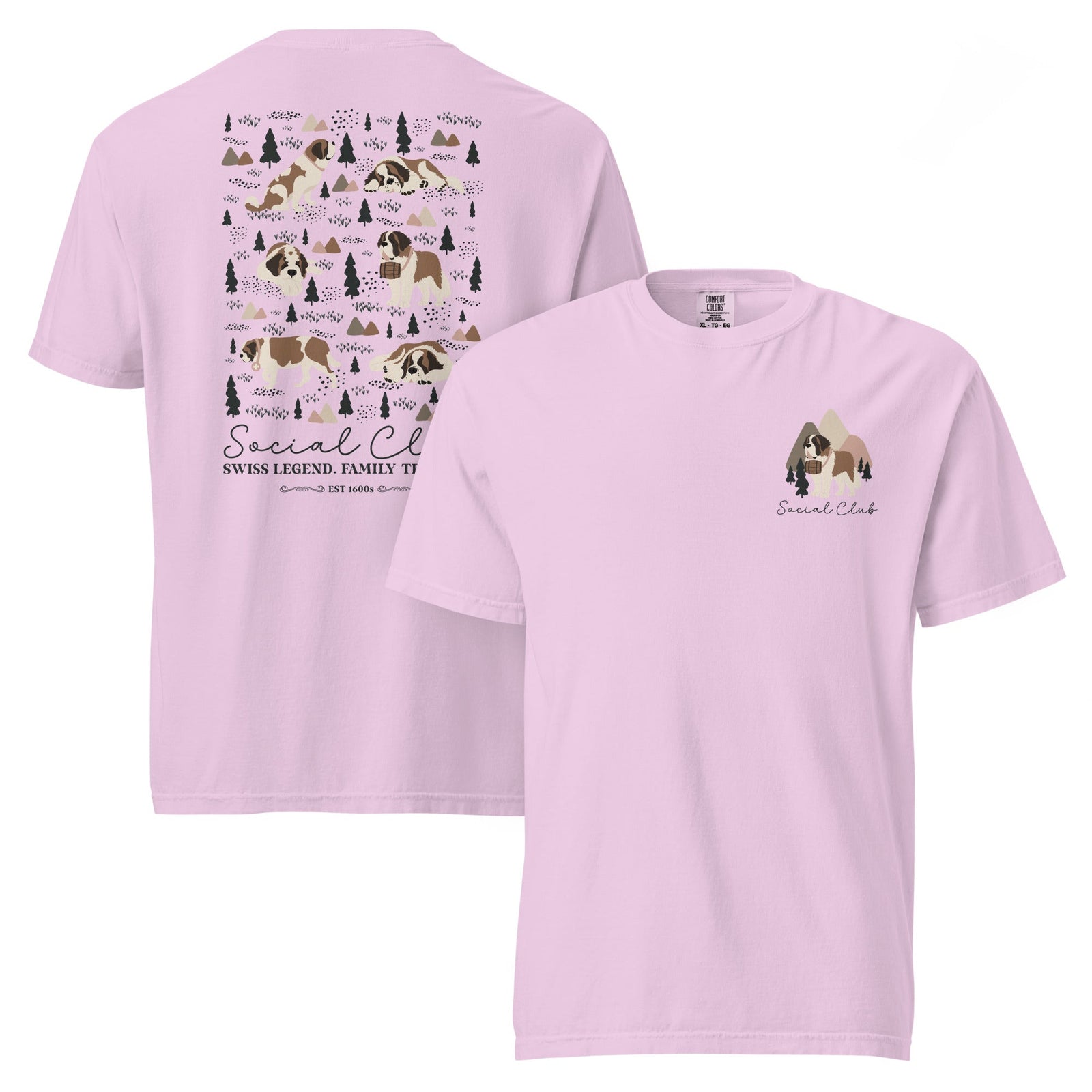 Saint Bernard Social Club Back T-Shirt - Lights - Lucy + Norman