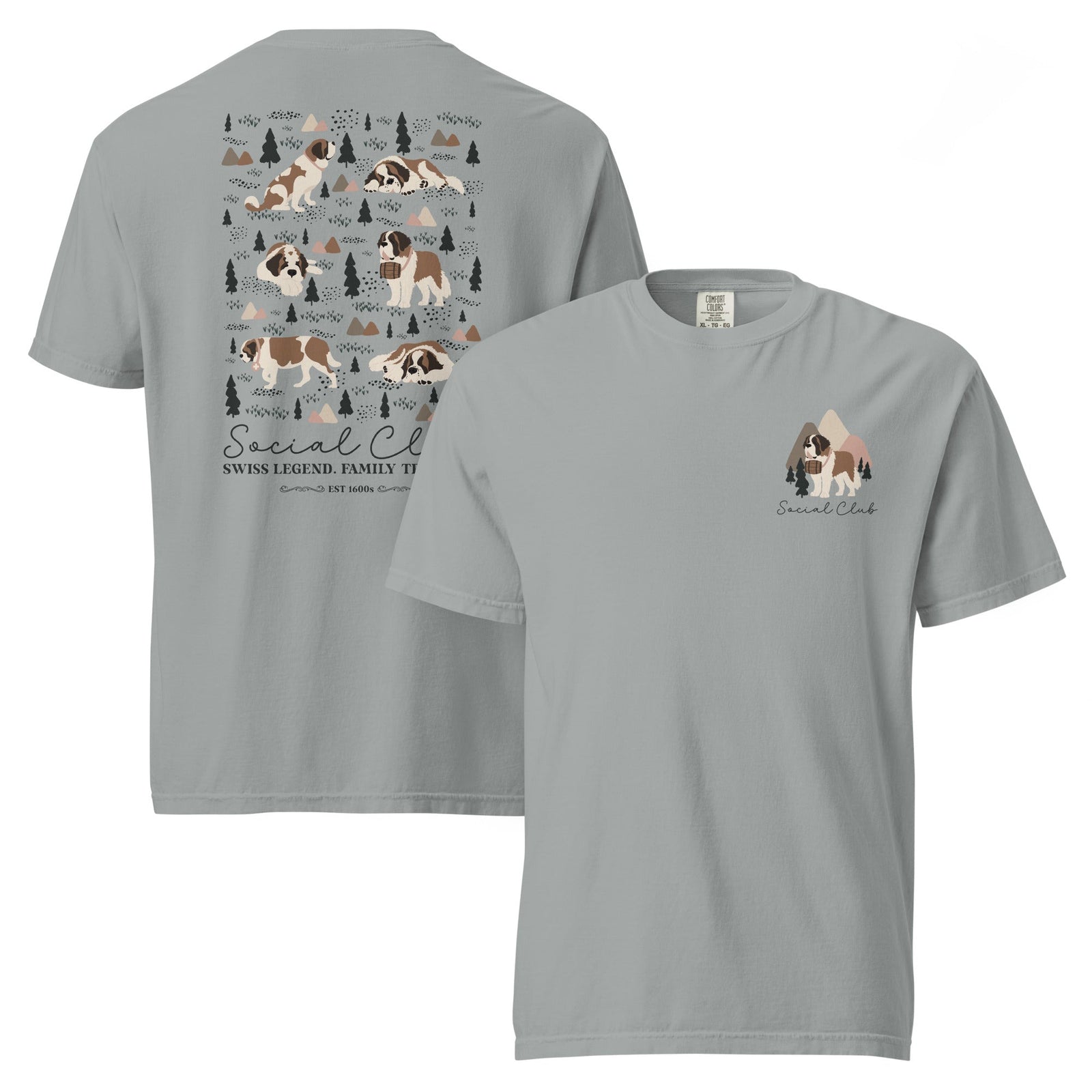 Saint Bernard Social Club Back T-Shirt - Lights - Lucy + Norman