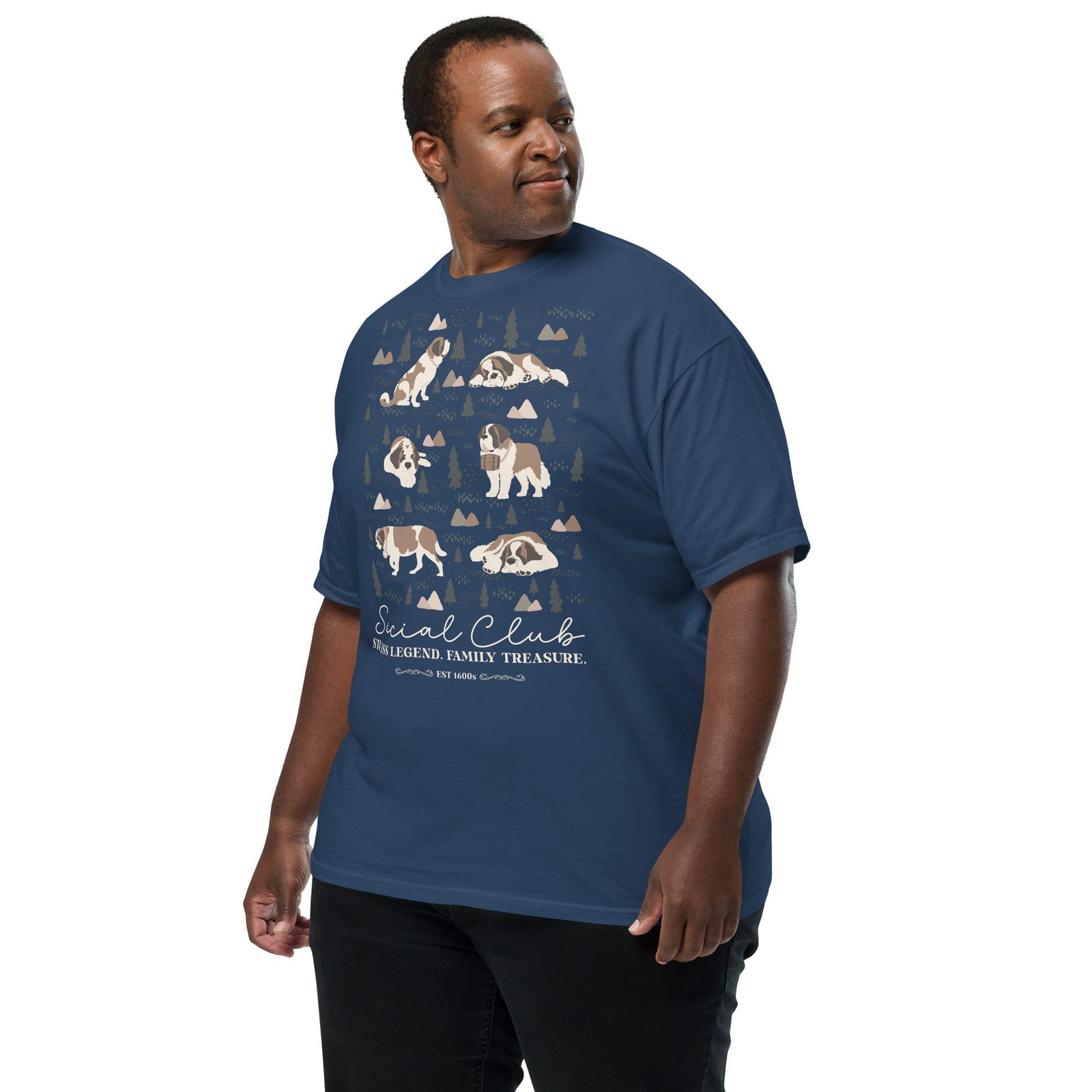 Saint Bernard Social Club T-shirt - Darks - Lucy + Norman