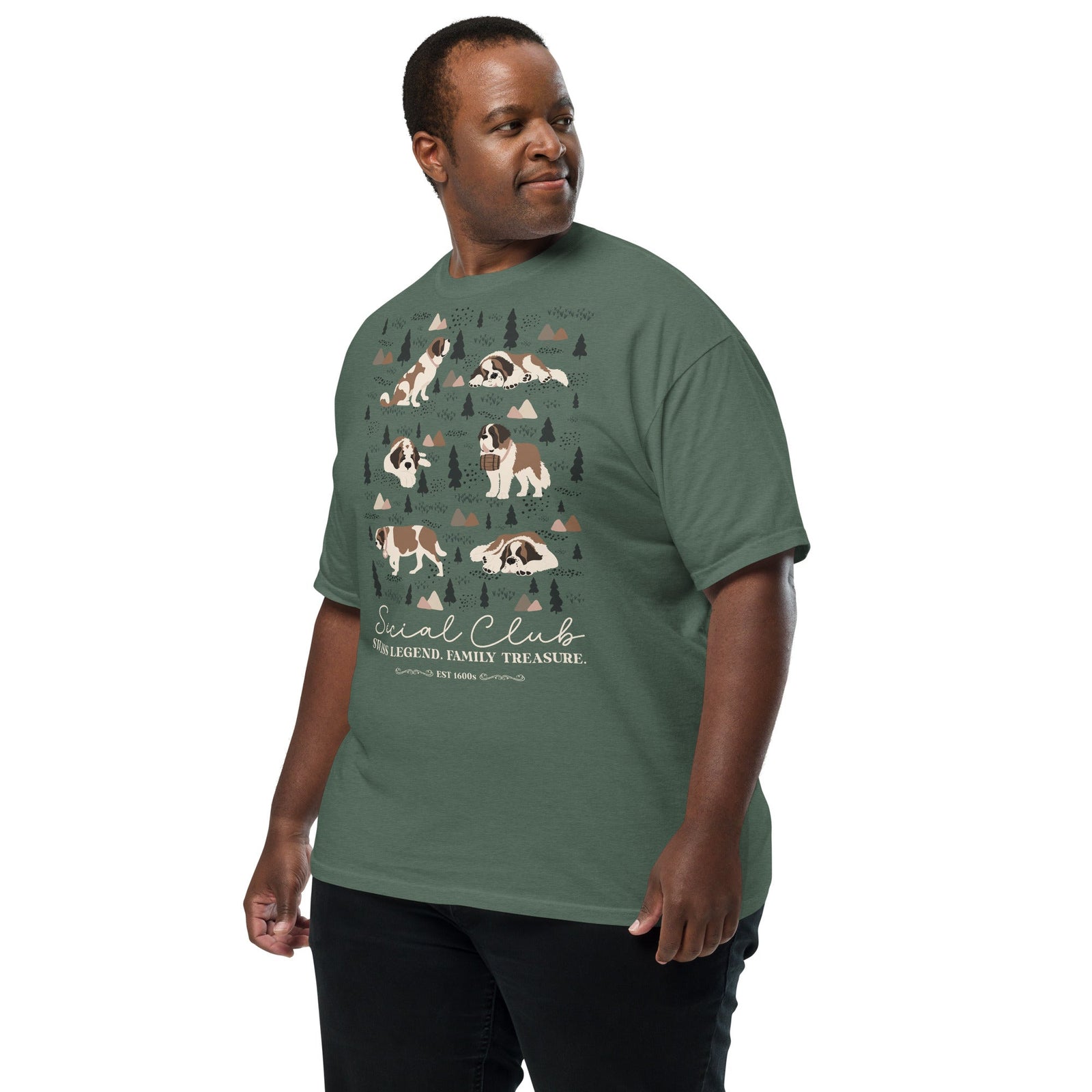 Saint Bernard Social Club T-shirt - Darks - Lucy + Norman