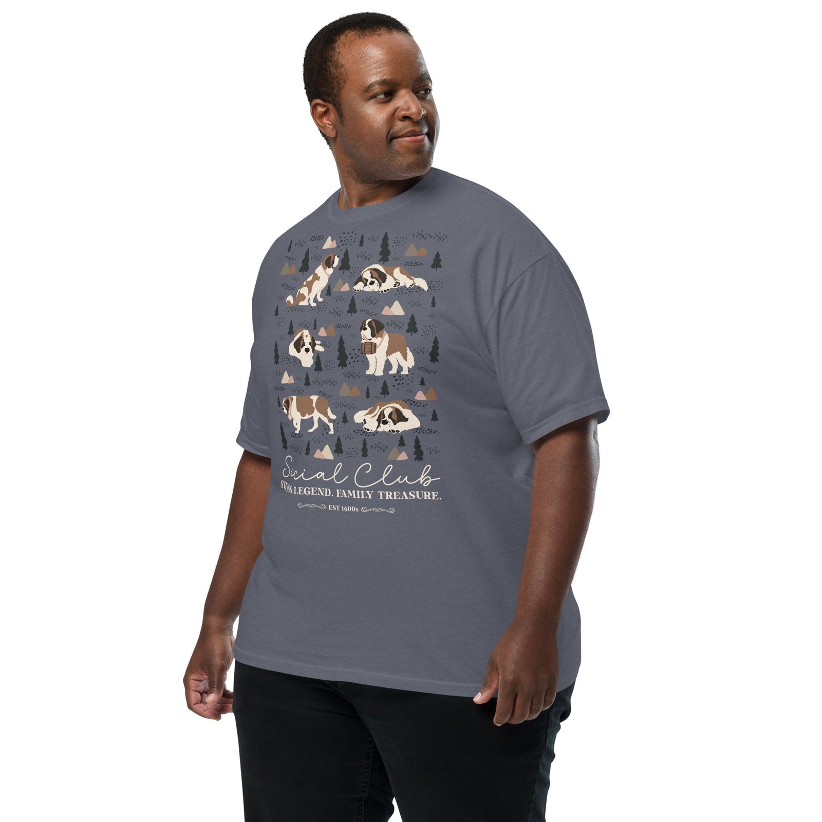 Saint Bernard Social Club T-shirt - Darks - Lucy + Norman