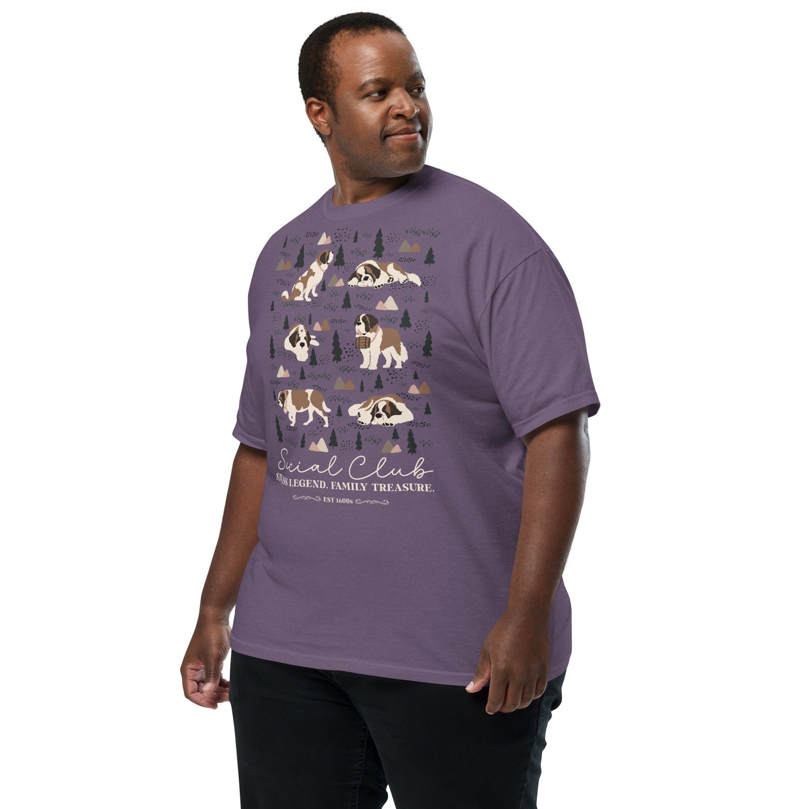 Saint Bernard Social Club T-shirt - Darks - Lucy + Norman