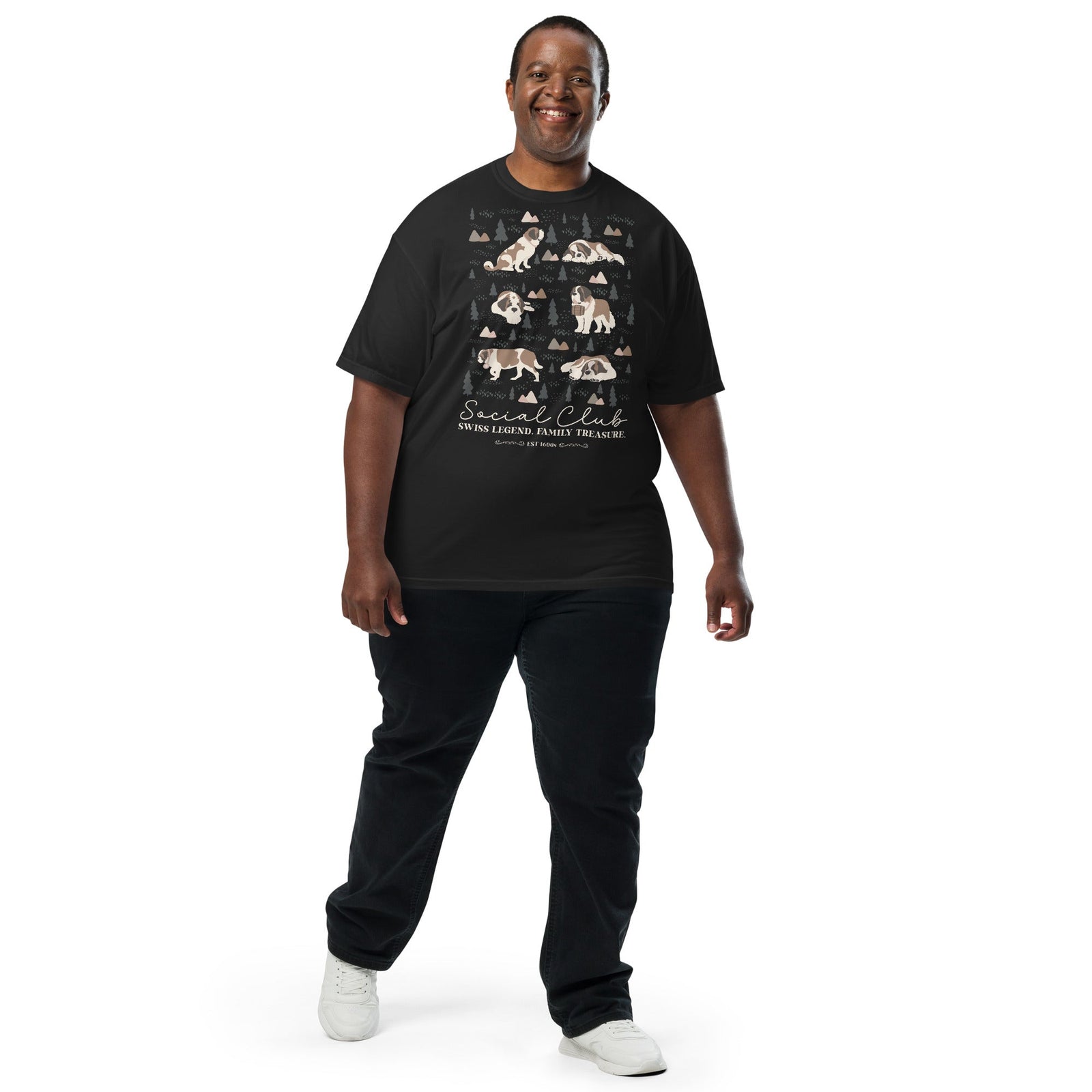 Saint Bernard Social Club T-shirt - Darks - Lucy + Norman