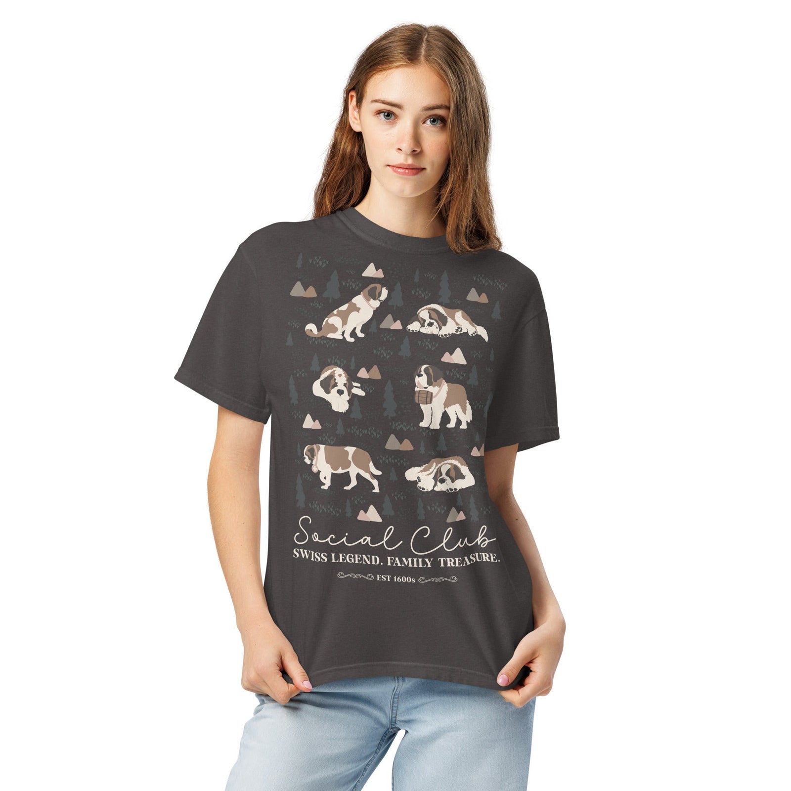 Saint Bernard Social Club T-shirt - Darks - Lucy + Norman