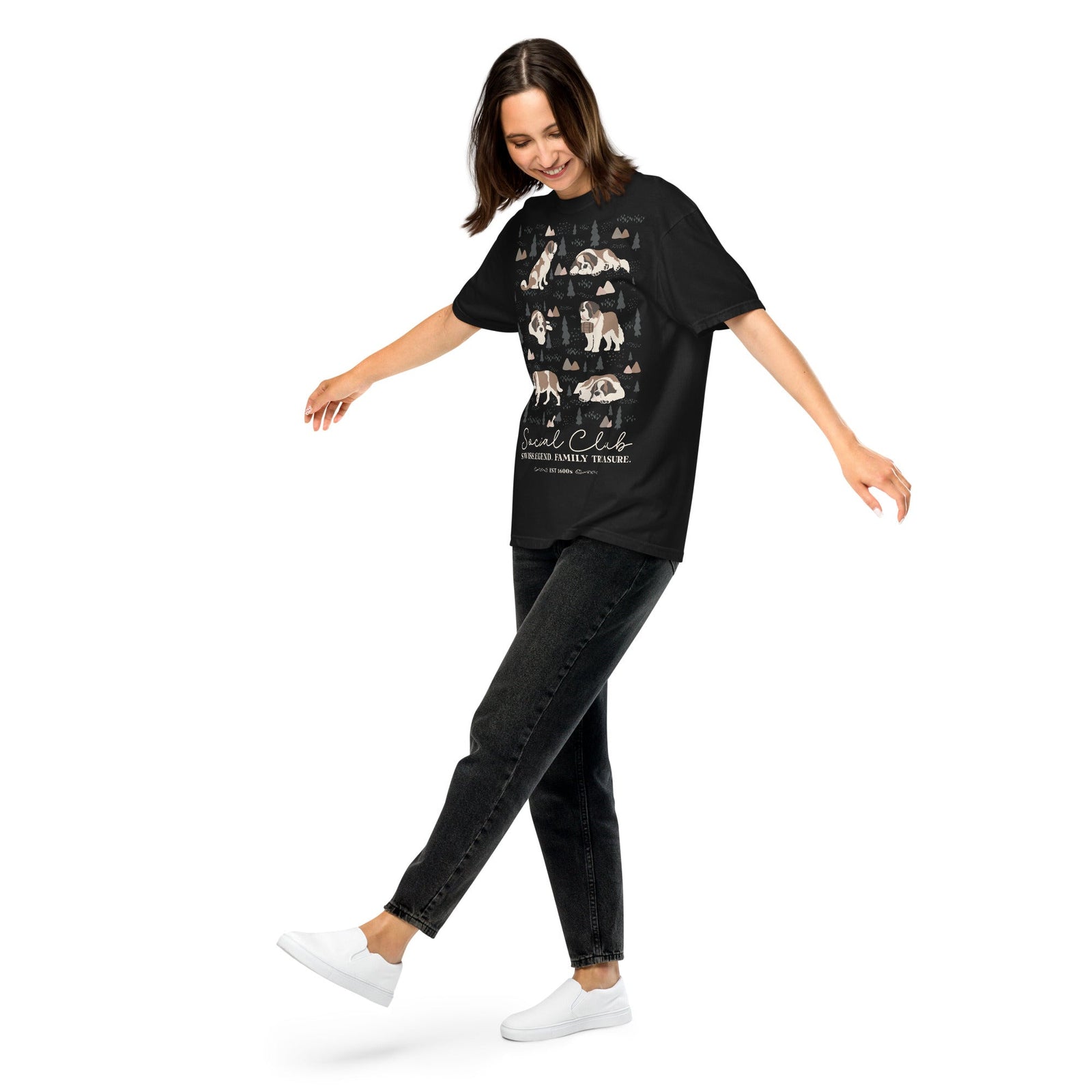 Saint Bernard Social Club T-shirt - Darks - Lucy + Norman
