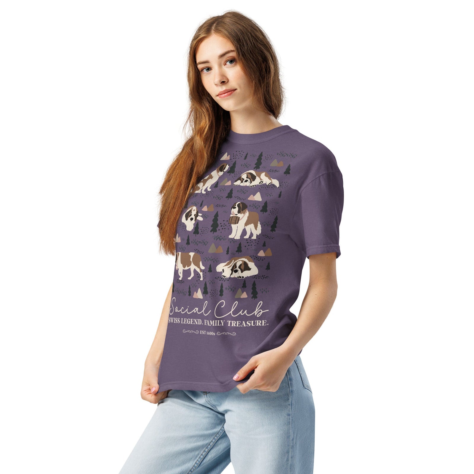 Saint Bernard Social Club T-shirt - Darks - Lucy + Norman