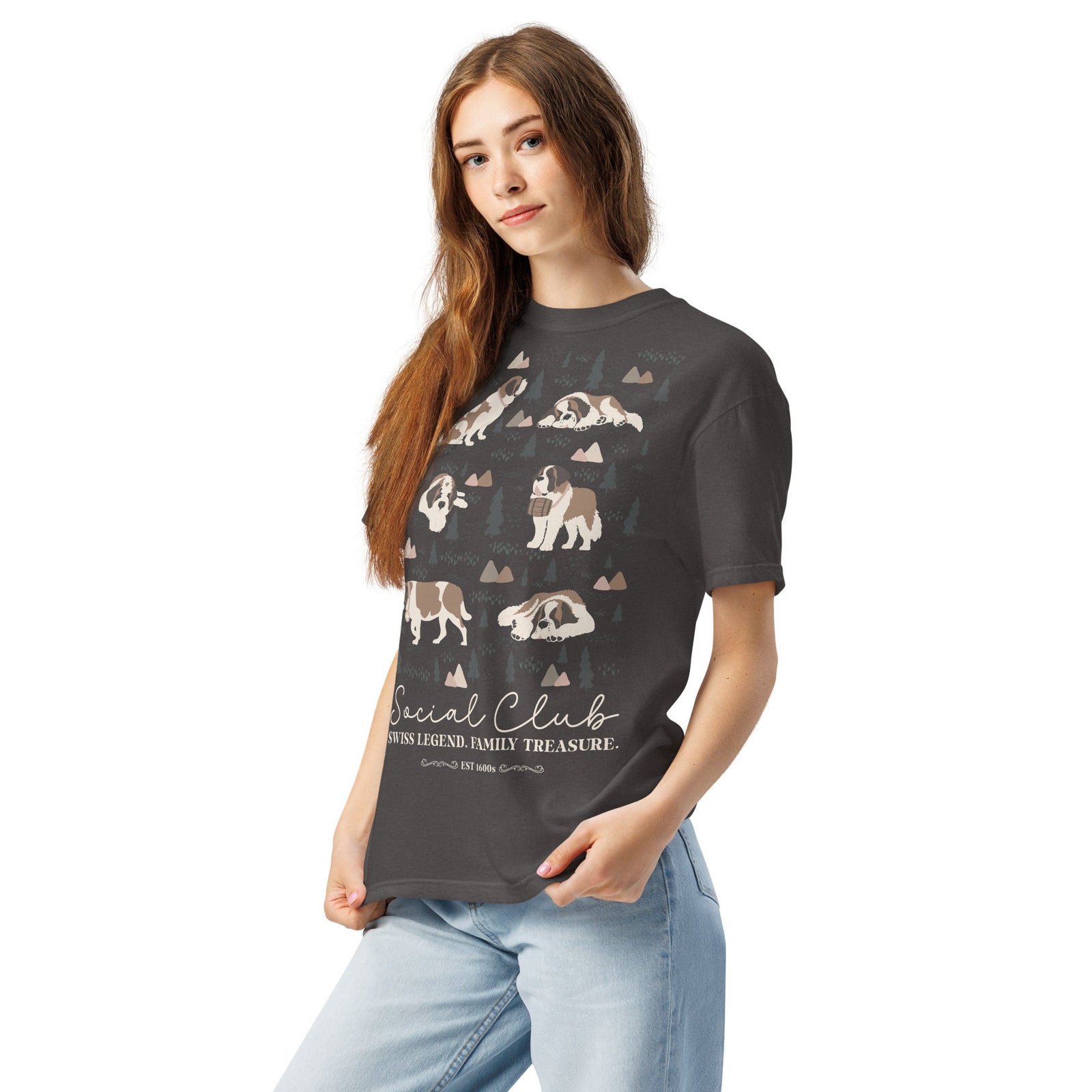 Saint Bernard Social Club T-shirt - Darks - Lucy + Norman