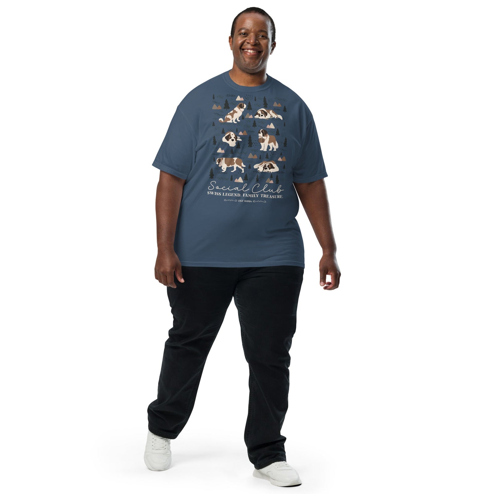 Saint Bernard Social Club T-shirt - Darks - Lucy + Norman