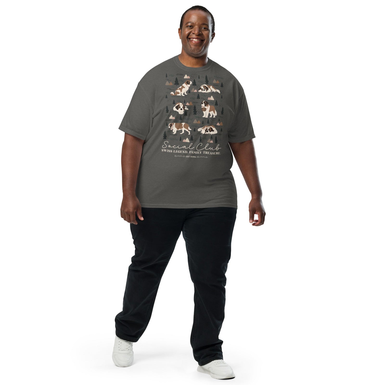 Saint Bernard Social Club T-shirt - Darks - Lucy + Norman