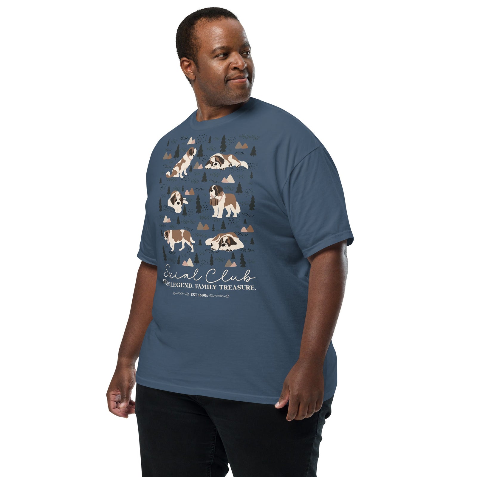 Saint Bernard Social Club T-shirt - Darks - Lucy + Norman