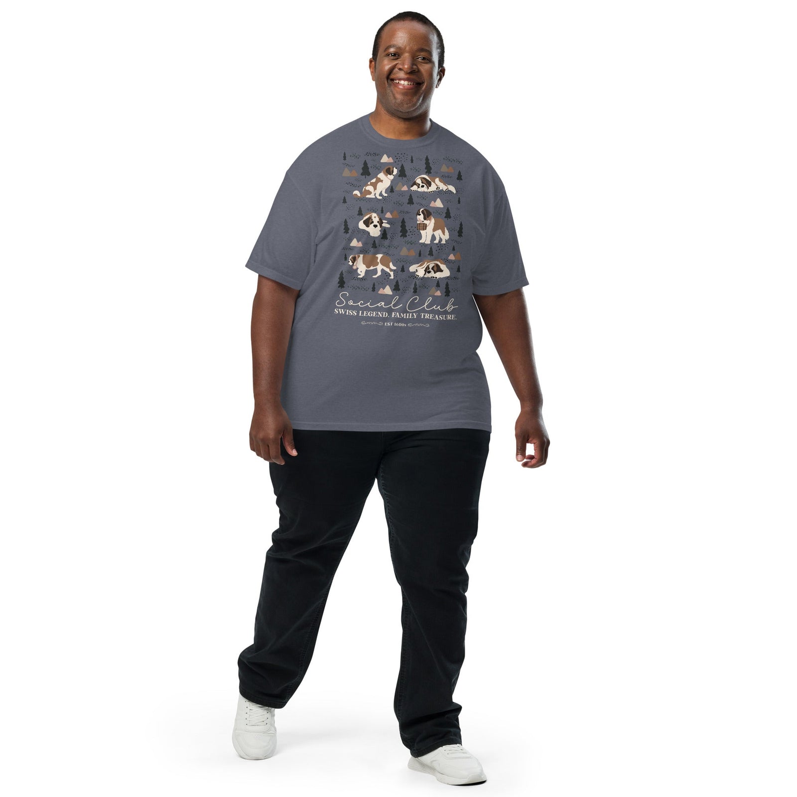 Saint Bernard Social Club T-shirt - Darks - Lucy + Norman