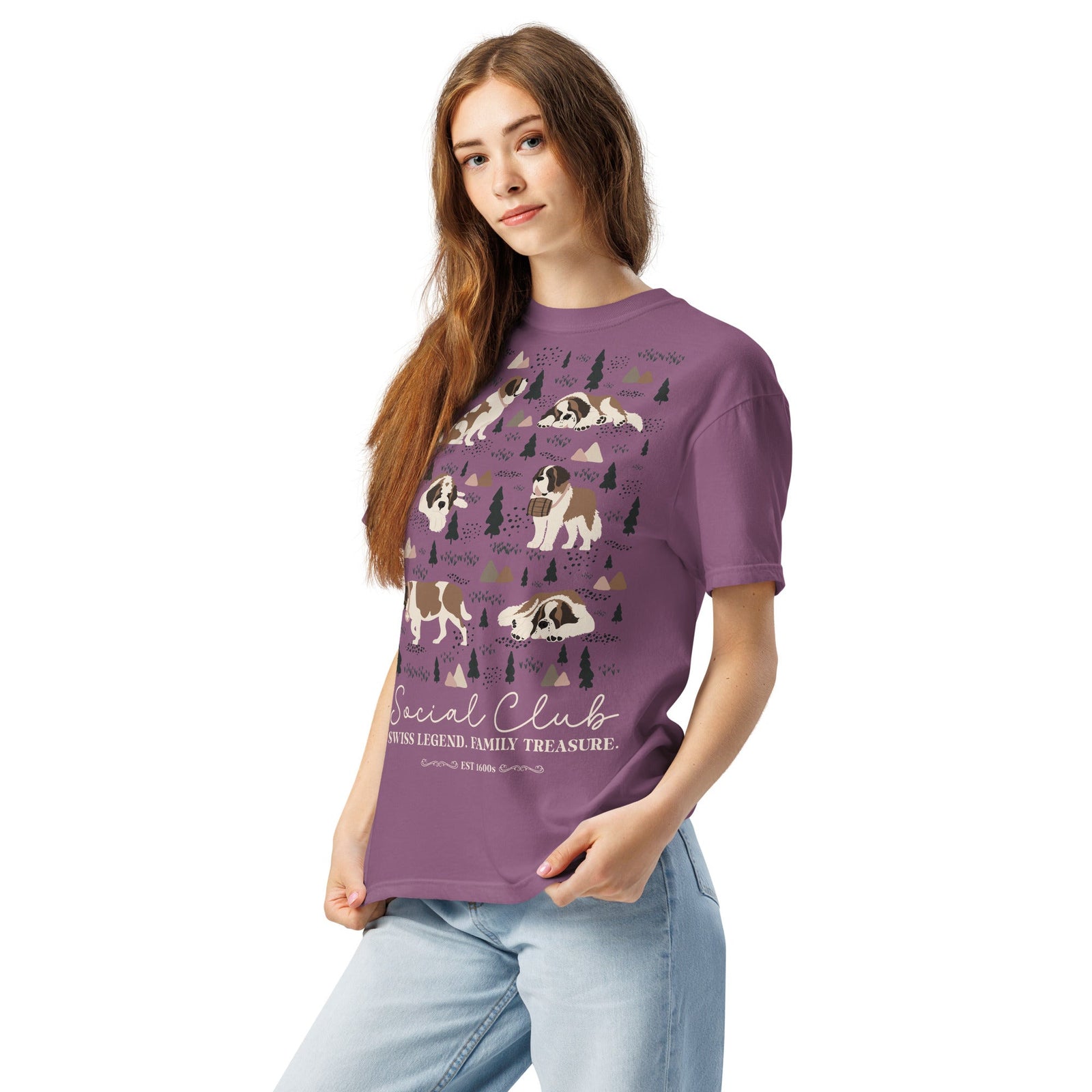 Saint Bernard Social Club T-shirt - Darks - Lucy + Norman