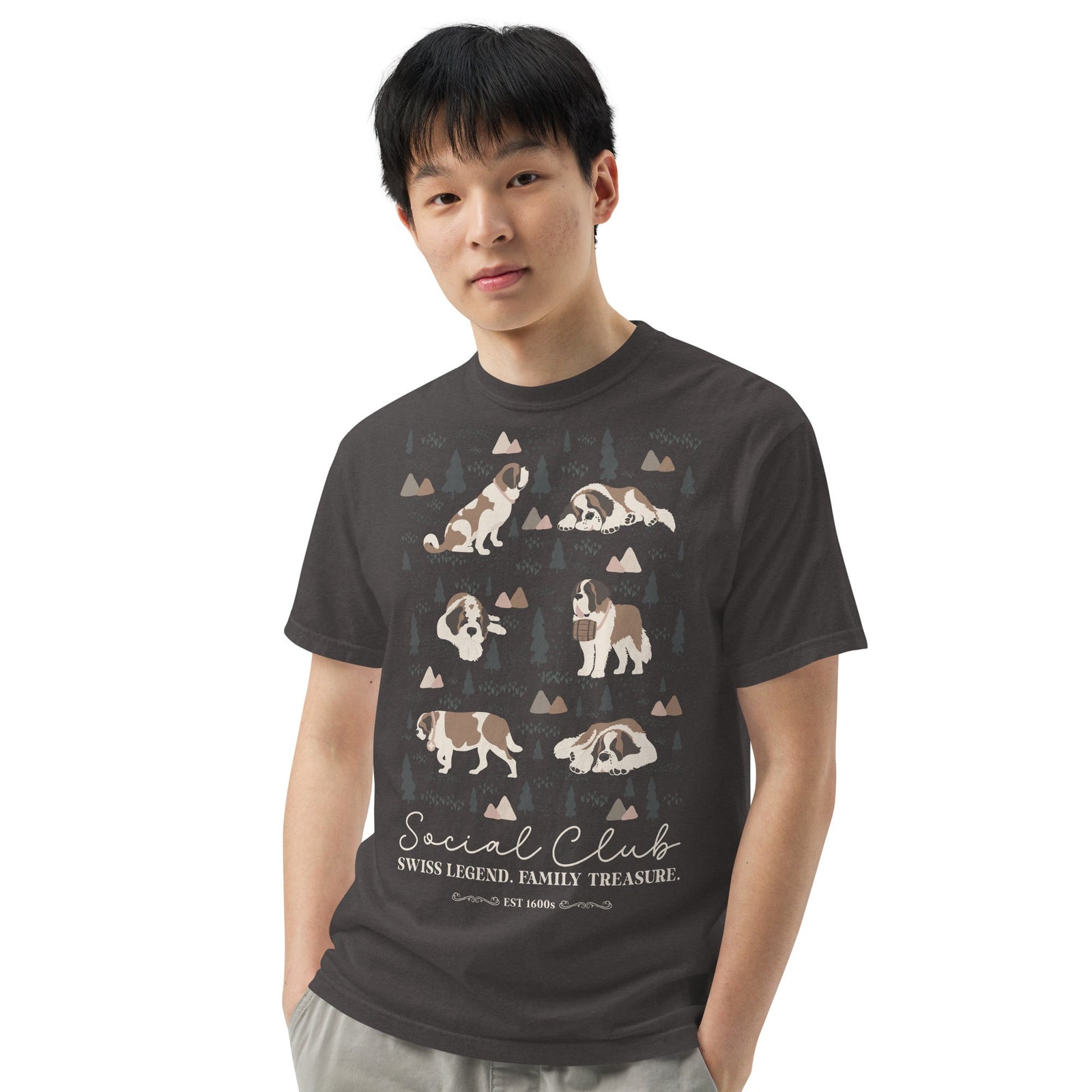 Saint Bernard Social Club T-shirt - Darks - Lucy + Norman