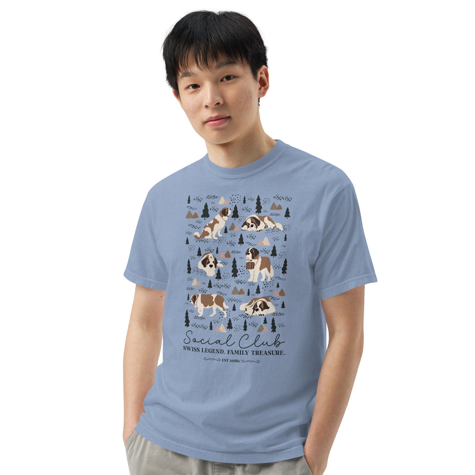 Saint Bernard Social Club T-Shirt - Lights - Lucy + Norman