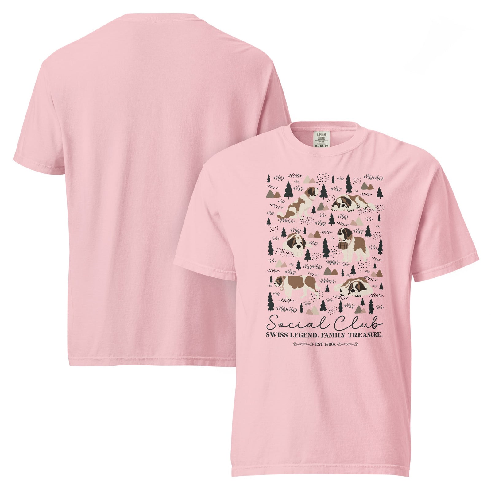Saint Bernard Social Club T-Shirt - Lights - Lucy + Norman