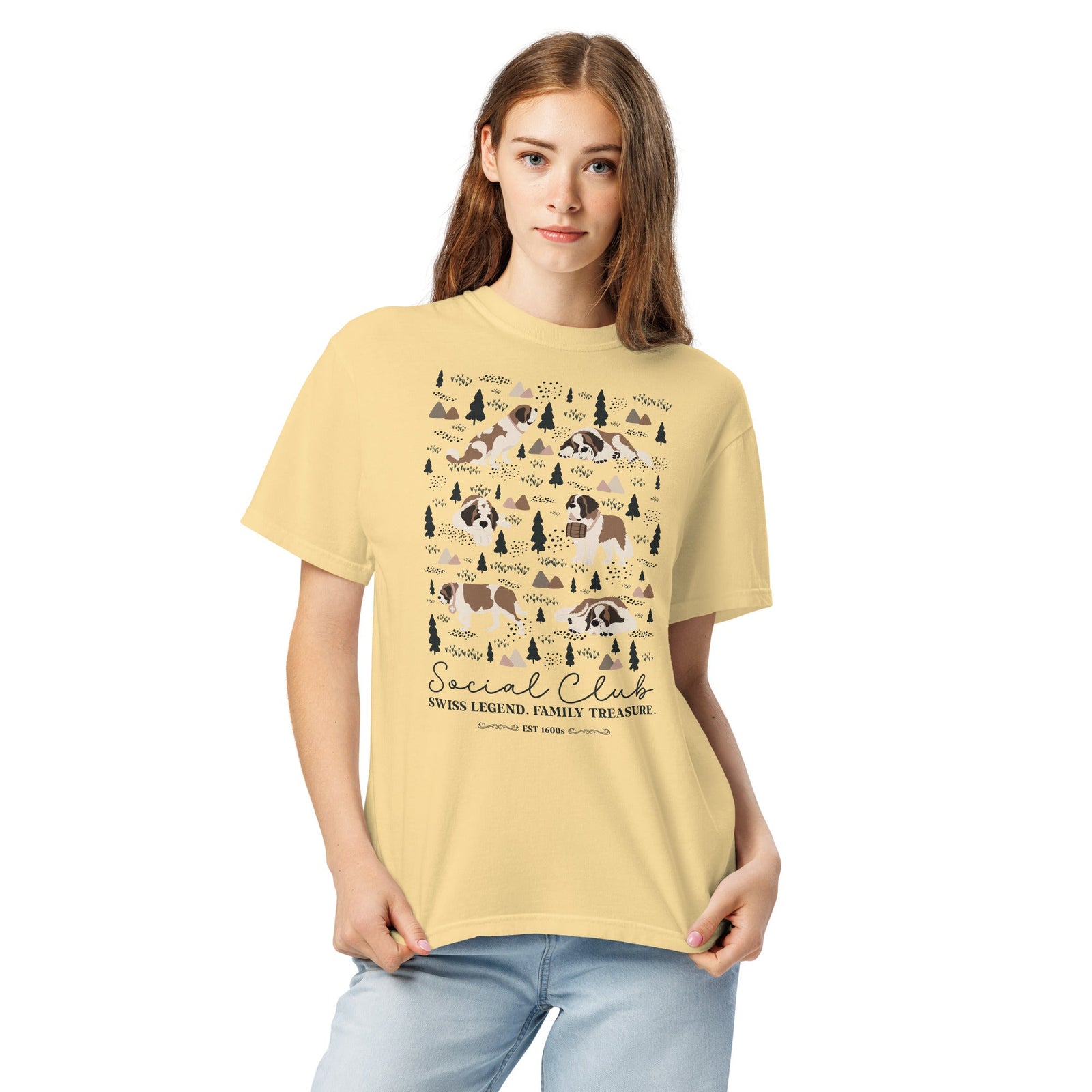 Saint Bernard Social Club T-Shirt - Lights - Lucy + Norman