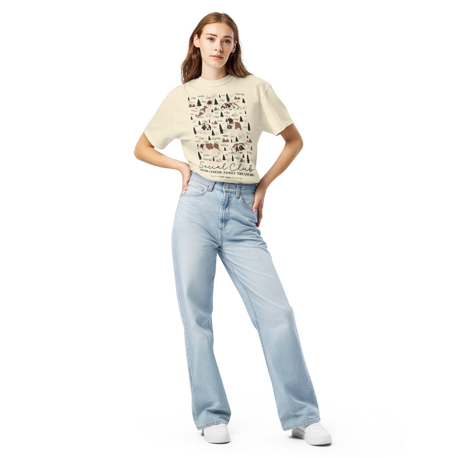 Saint Bernard Social Club T-Shirt - Lights - Lucy + Norman