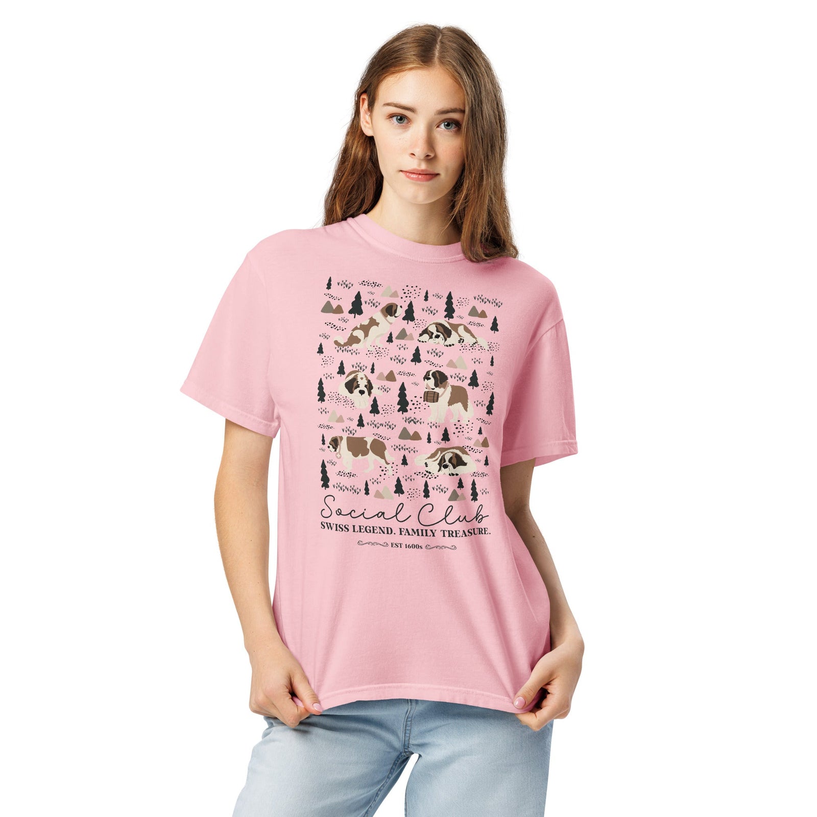 Saint Bernard Social Club T-Shirt - Lights - Lucy + Norman