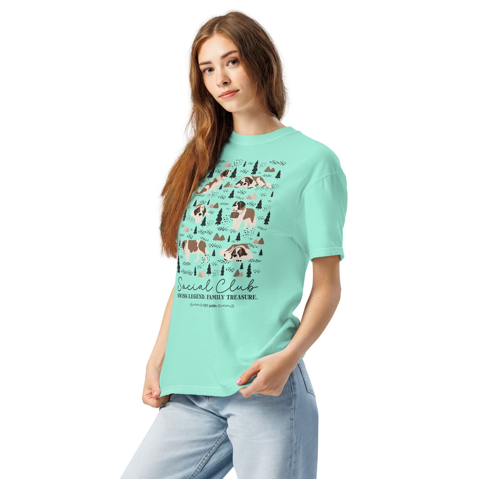 Saint Bernard Social Club T-Shirt - Lights - Lucy + Norman