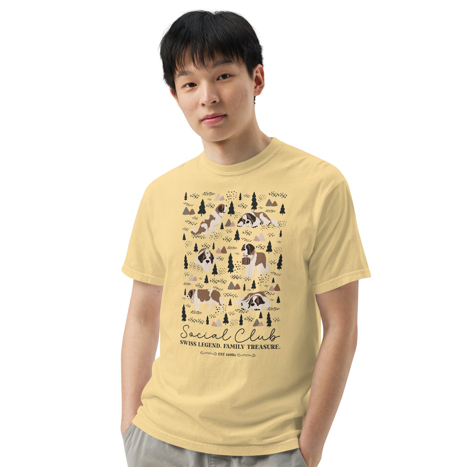 Saint Bernard Social Club T-Shirt - Lights - Lucy + Norman
