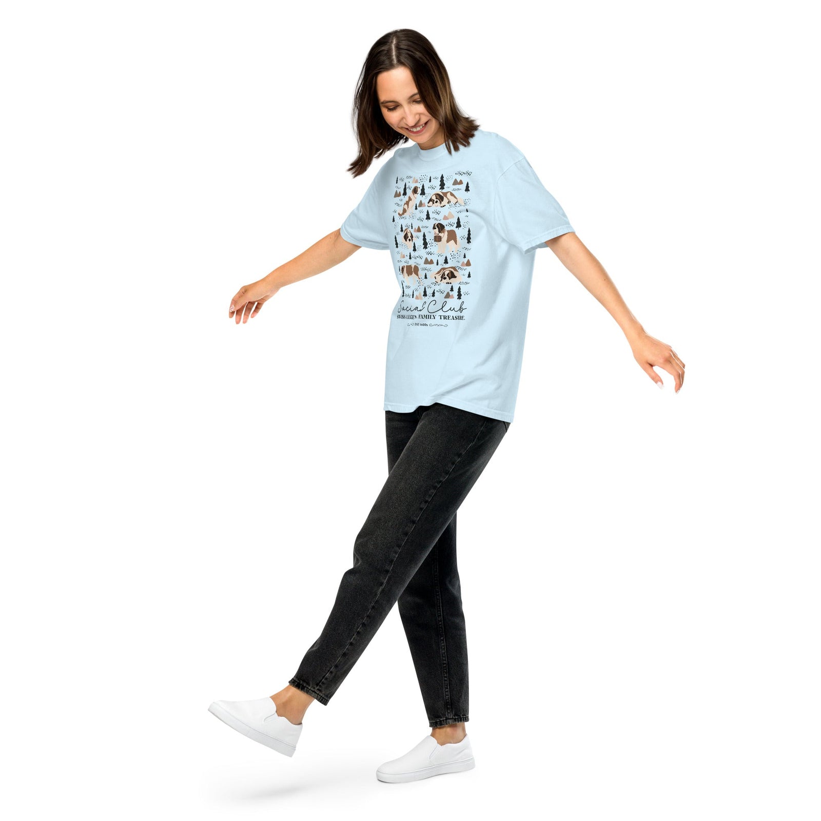 Saint Bernard Social Club T-Shirt - Lights - Lucy + Norman
